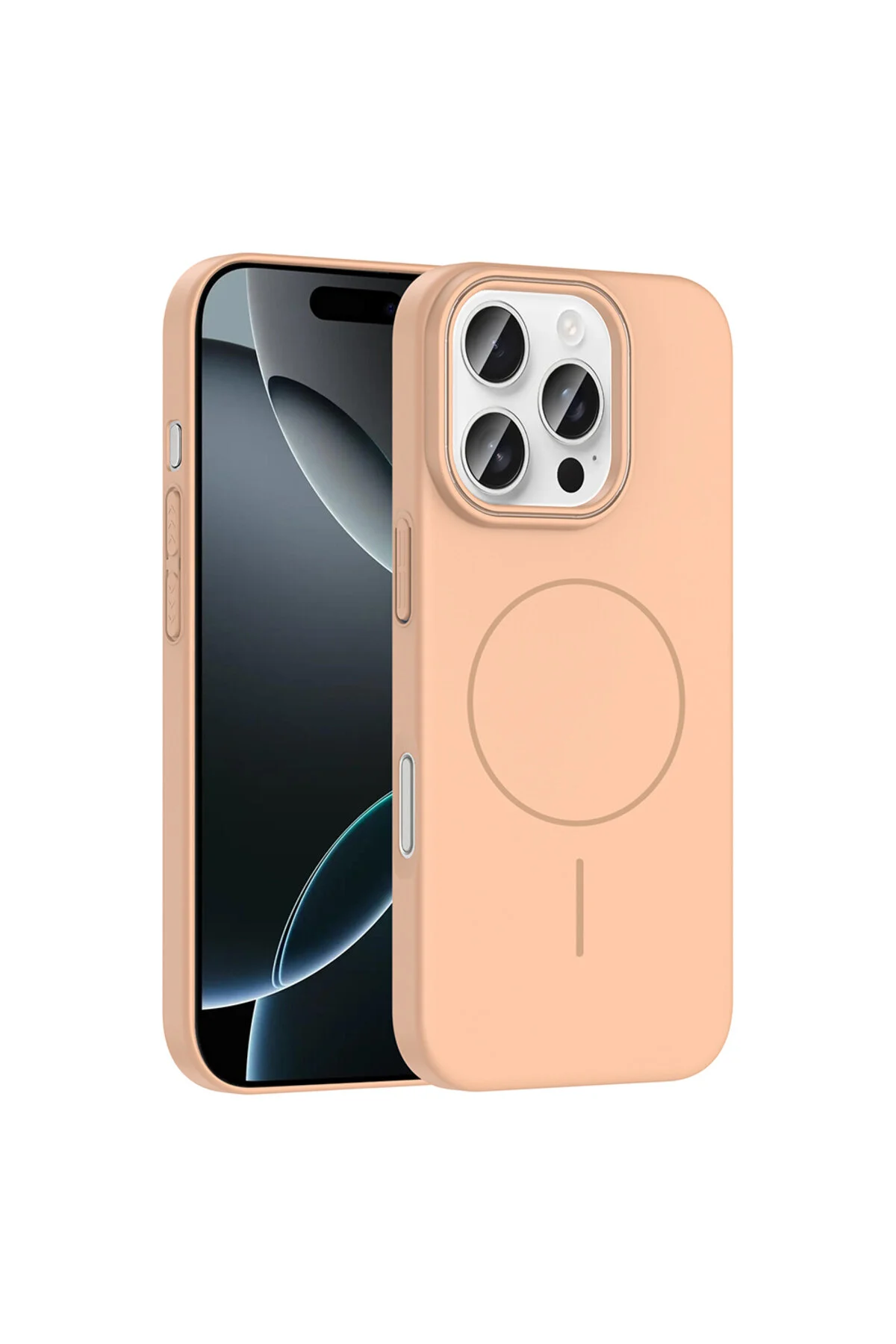 iPhone 16 Pro Uyumlu Kılıf Magsafe Şarj Özellikli Renkli İnce Yapılı Sararmaz Kılıf