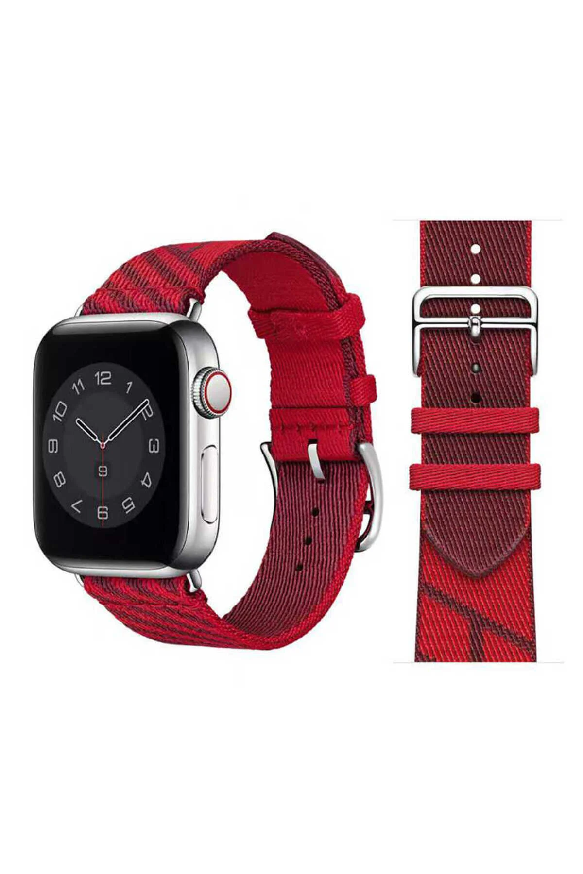 Watch Ultra 49mm İçin Uyumlu Hasır Strap Kayış Kordon