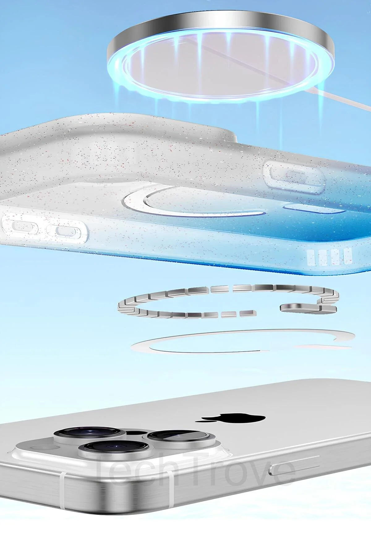 Apple iPhone 16 Pro Max Uyumlu Pummel Shiny Magsafe Kapak