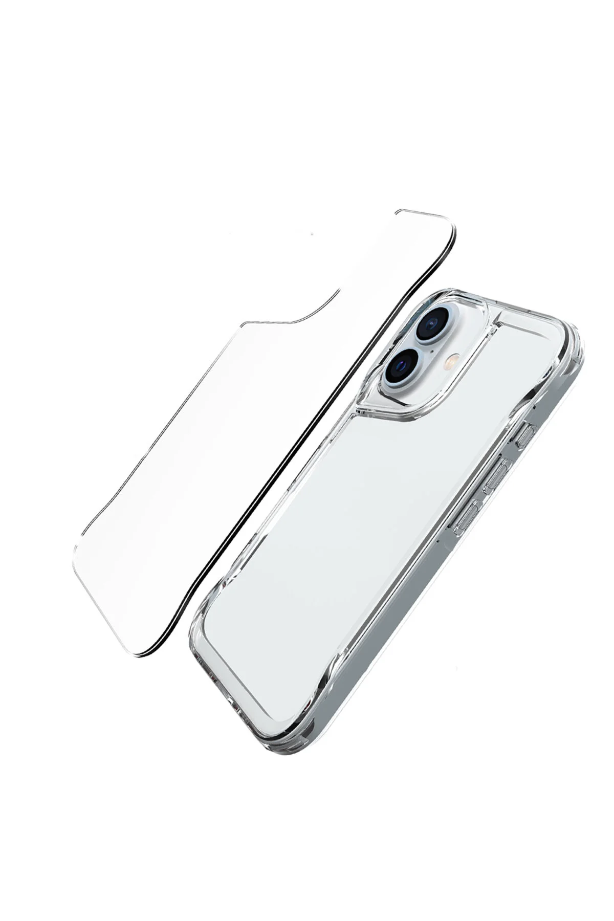 Apple iPhone 17 Kılıf Kamera Koruma Çıkıntılı Sararmaz Leke Tutmaz Şeffaf Kapak