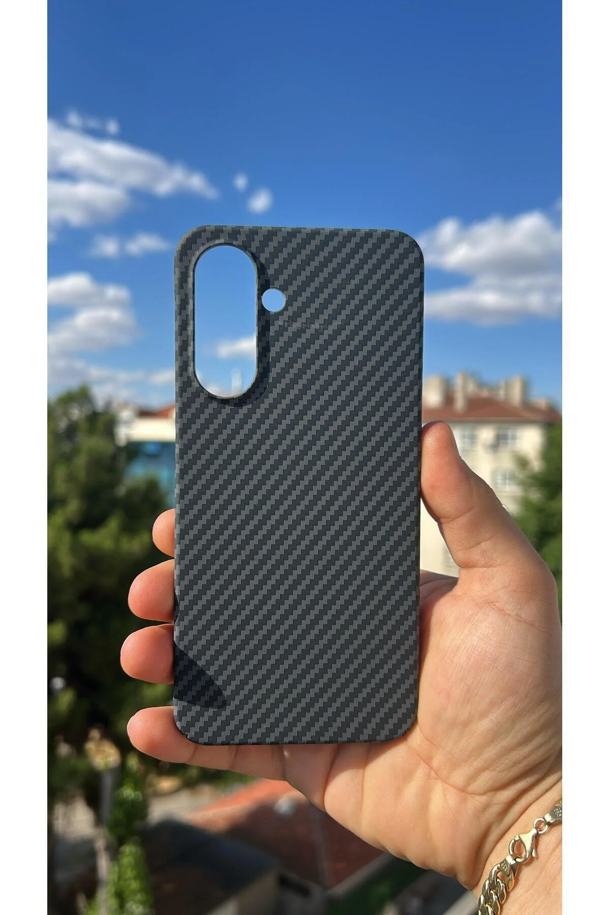 Samsung Galaxy A17 Kılıf Karbon Fiber Tasarım A++ Kalite Kapak