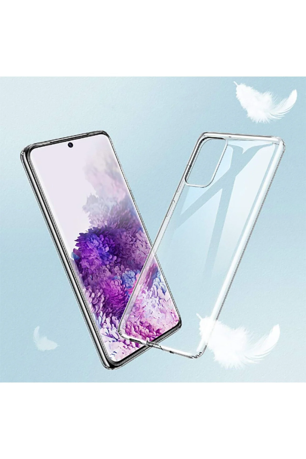 Samsung Galaxy S20 FE Kılıf Şeffaf Ve Esnek Korumalı A Kalite Silikon Kapak