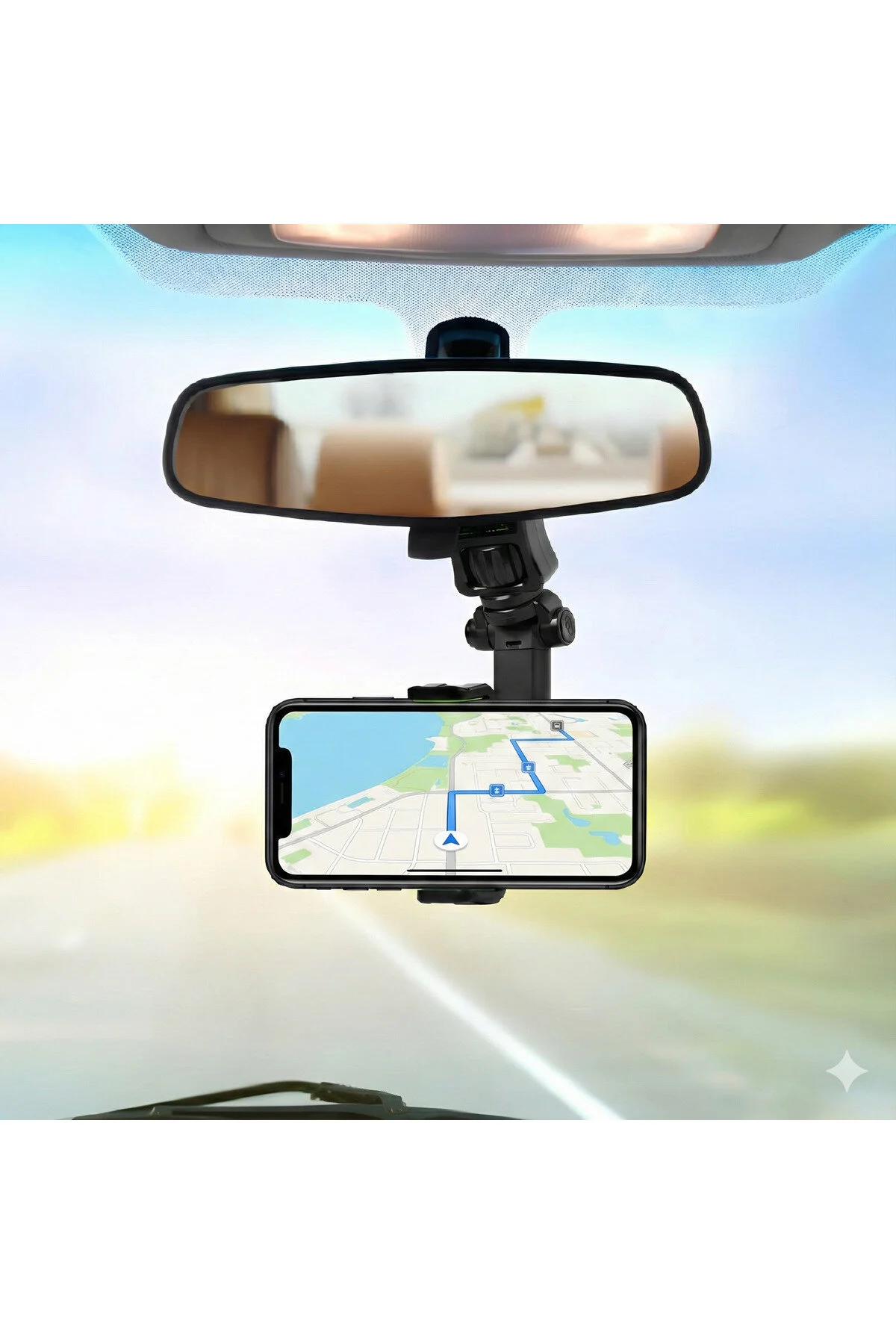 Mekanizmalı Uzayabilen Dönebilen Kollu Akrobat Lüks Araç İçi Telefon Tutucu