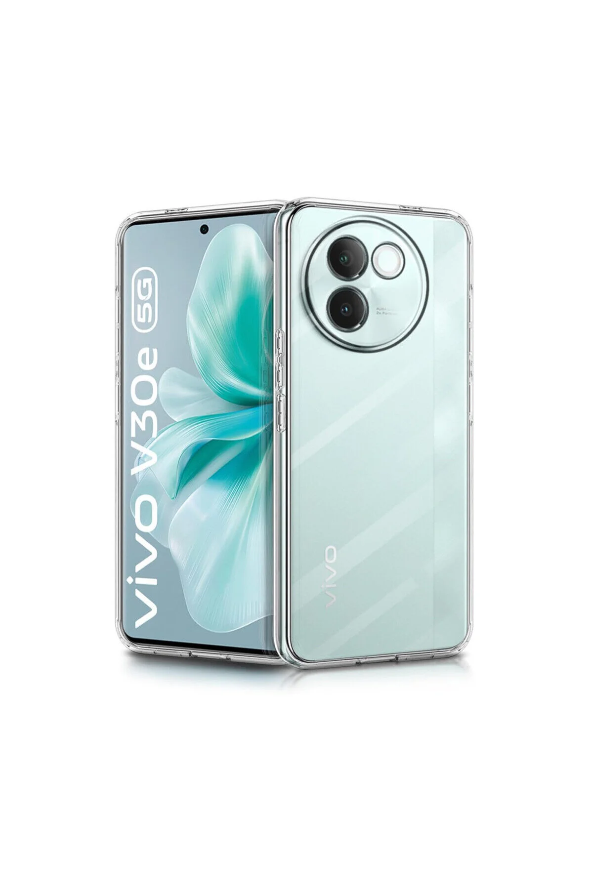 Vivo V30e İçin Uyumlu Darbe Emici Yumuşak Ultra İnce Sararmaz Şeffaf Kılıf