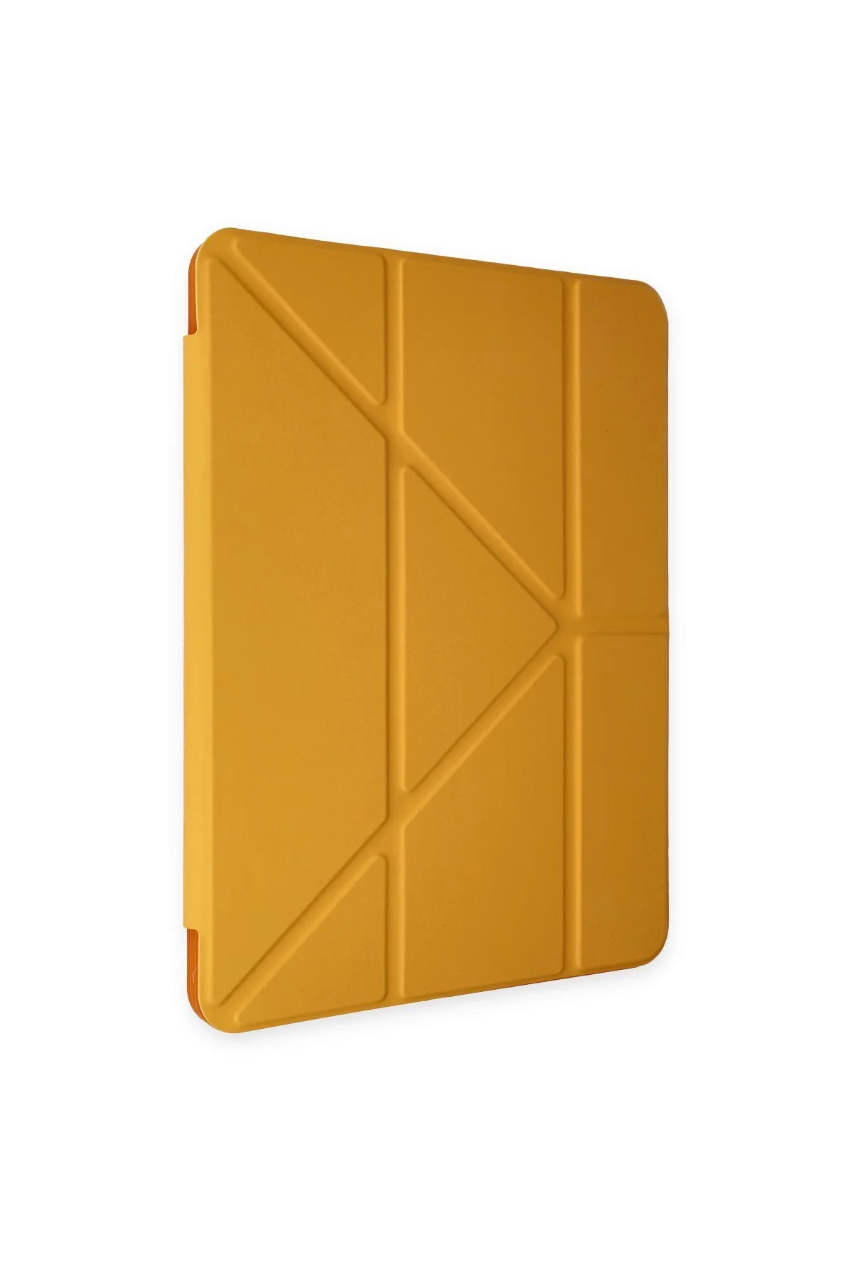 iPad 5 Air 9.7 Uyumlu Kılıf Kalem Bölmeli Uyku Modlu Smart Case - Sarı