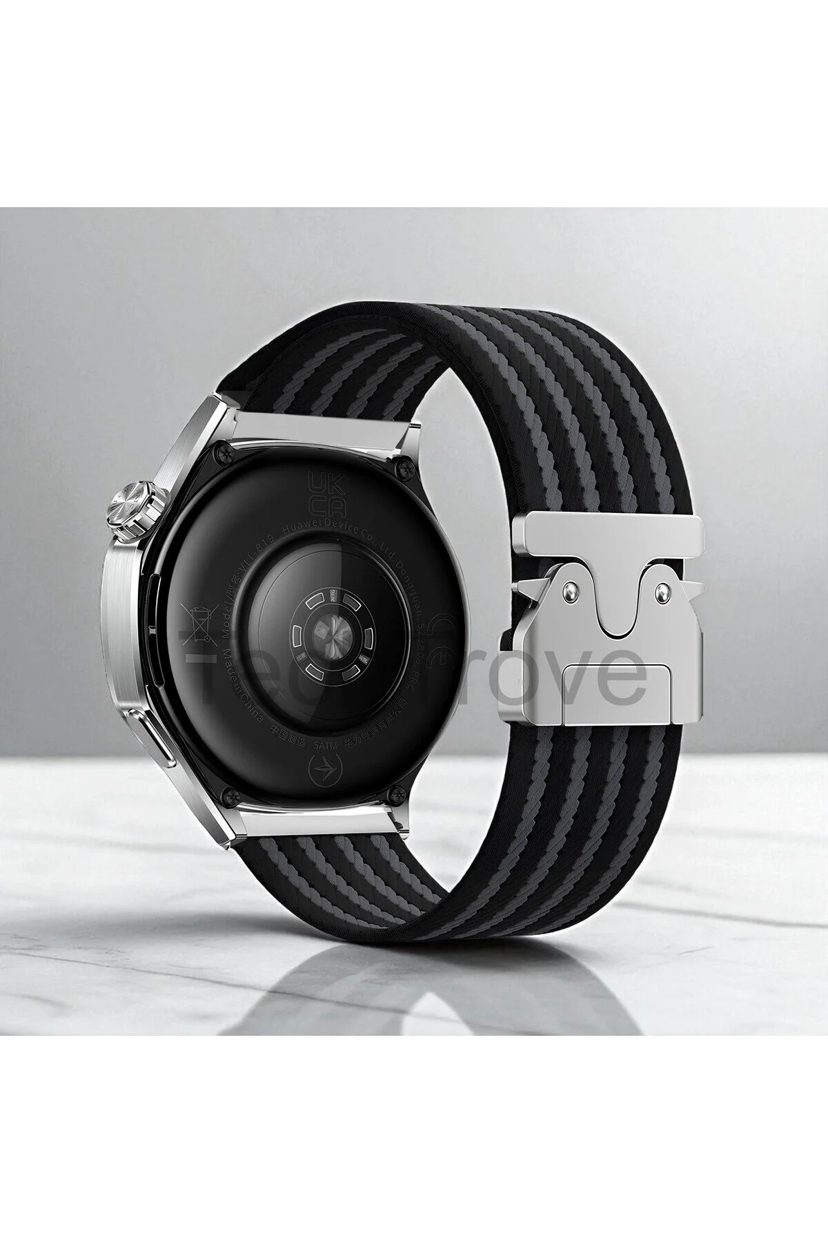Huawei Watch GT 3 42mm 22mm Naylon Kumaş Hasır Örgülü Kordon