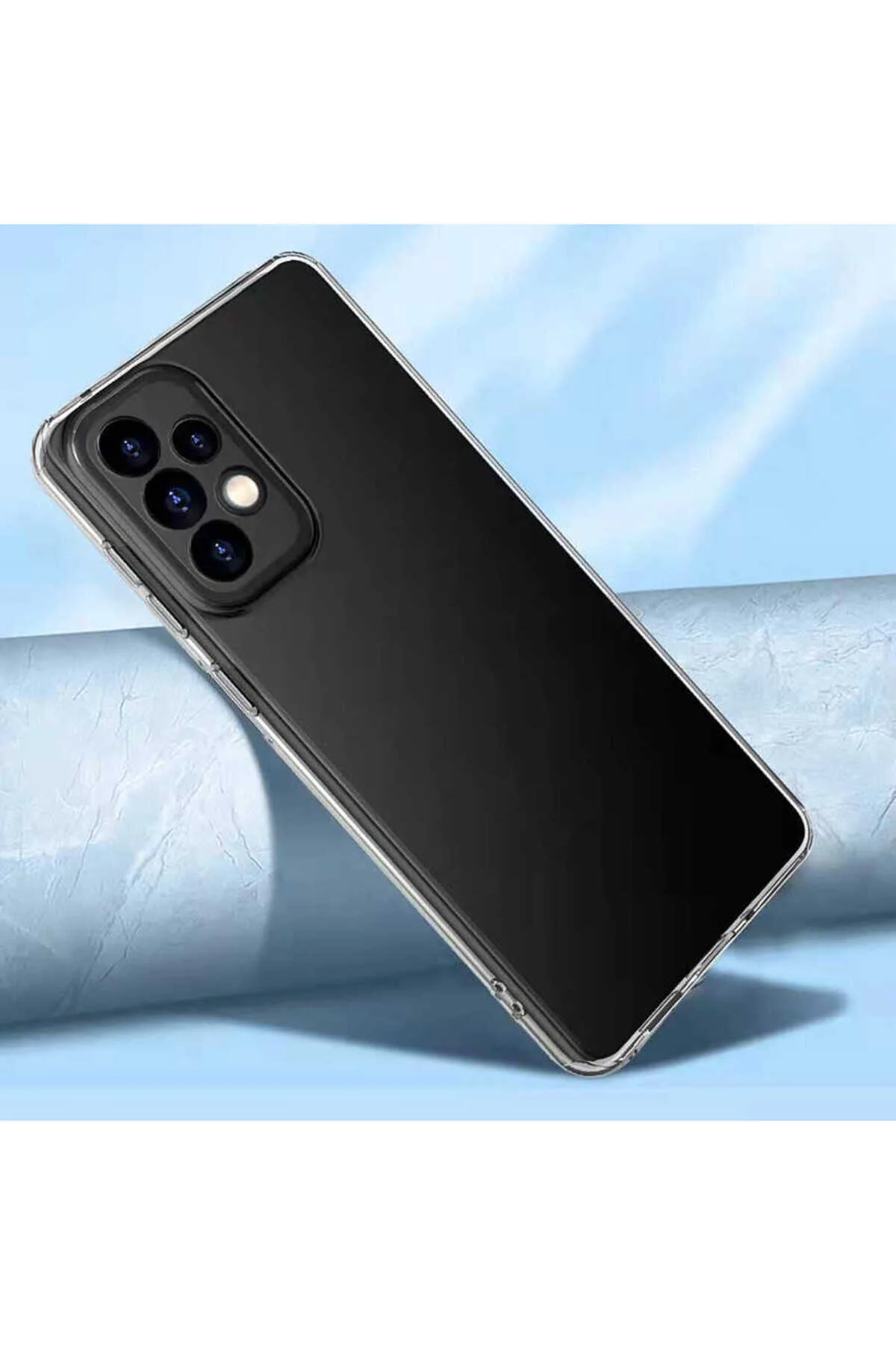 Galaxy A73 Uyumlu Kılıf Şeffaf Ve Esnek Kamera Korumalı Silikon Kapak