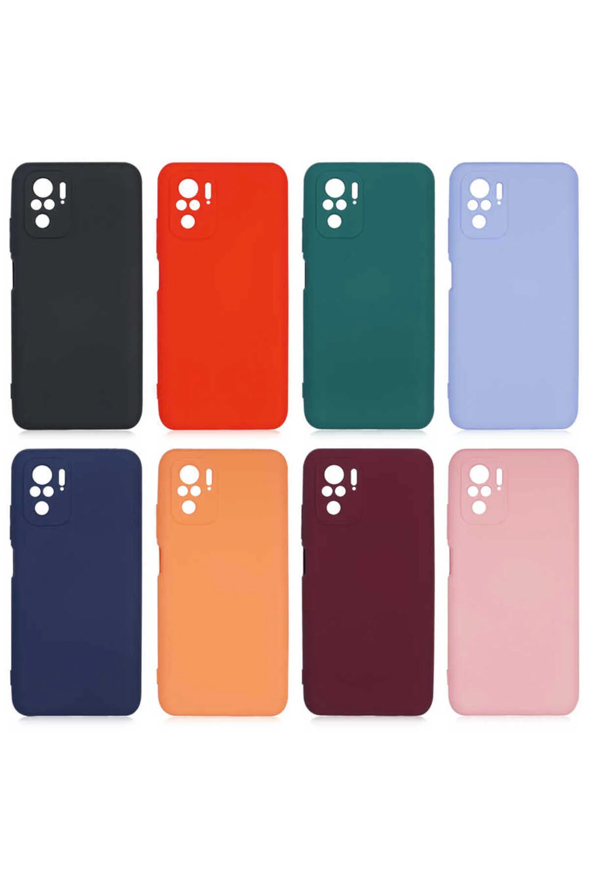 Xiaomi Poco M5S Uyumlu İçi Kadife Kamera Korumalı Renkli Silikon Kılıf