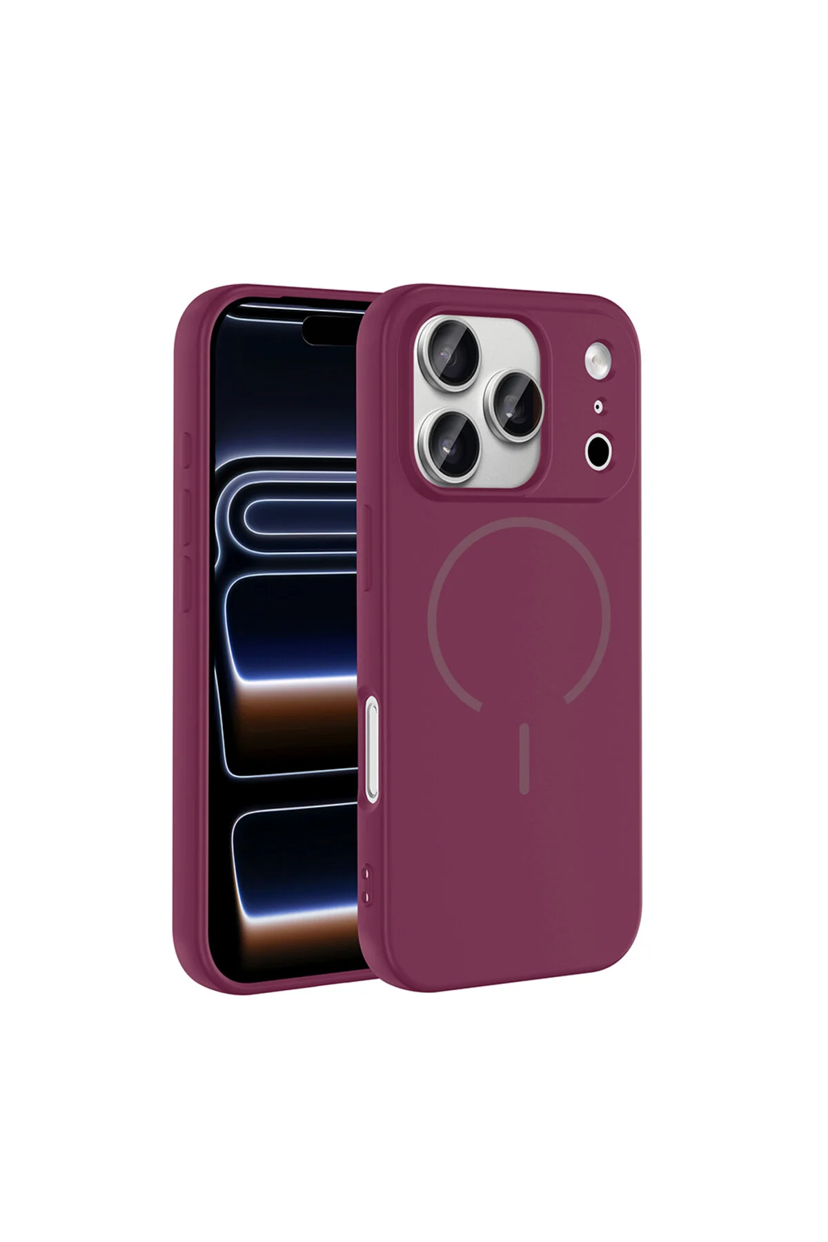 iPhone 17 Pro İçin Uyumlu M-Safe Özellikli Soft Renkli Elde Kaymaz Silikon Kılıf