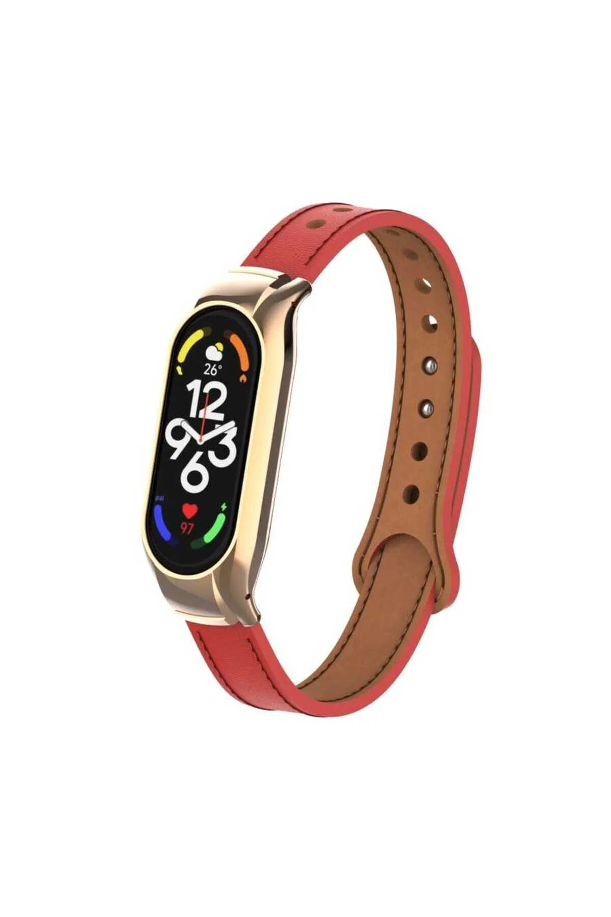 Mi Band 7 İçin Uyumlu Deri Kordon Kayış