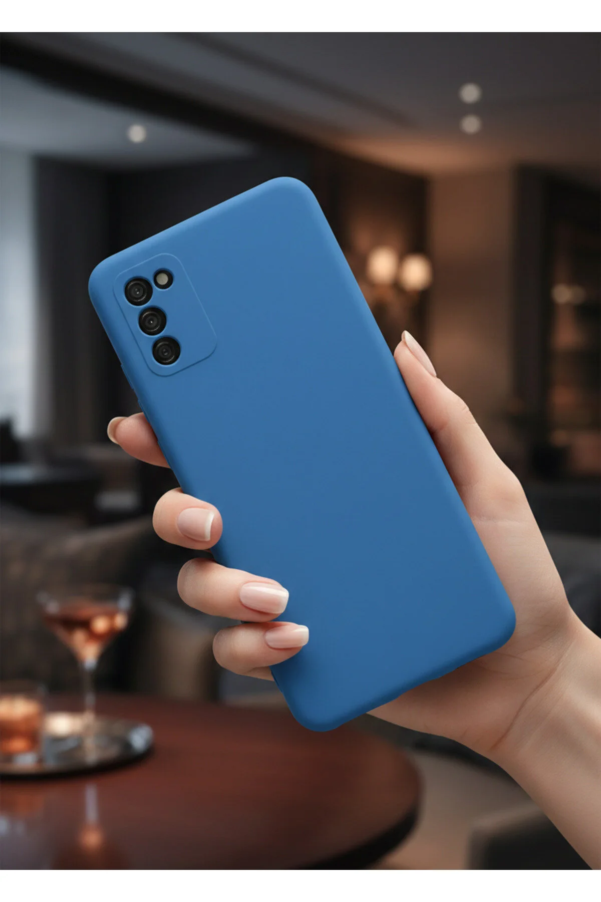 Galaxy A03S Uyumlu Kılıf İçi Kadife Soft Silikon Lansman Kapak