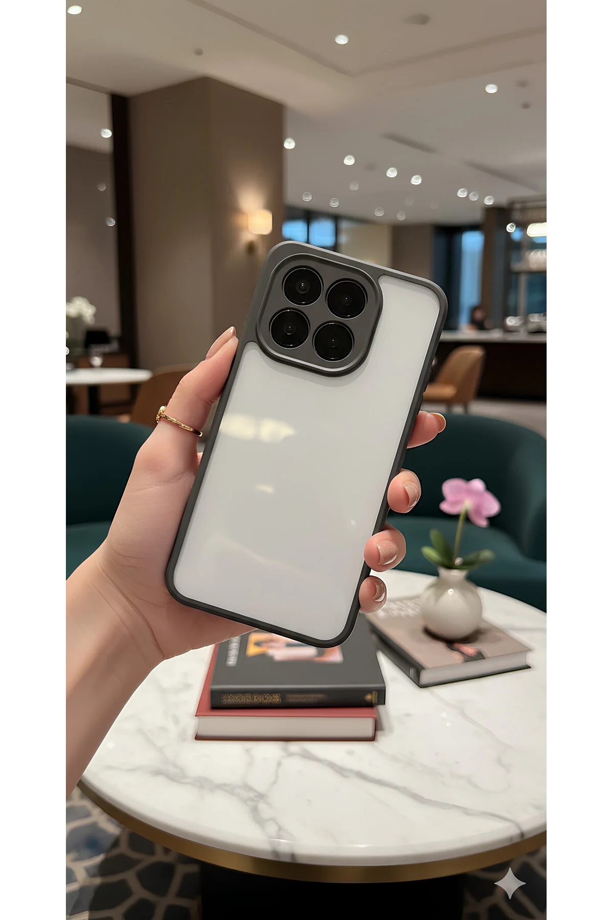 Xiaomi 15T Kılıf Kamera Koruma Çıkıntılı Şeffaf Arka Yüzeyli A++ Kalite Kapak