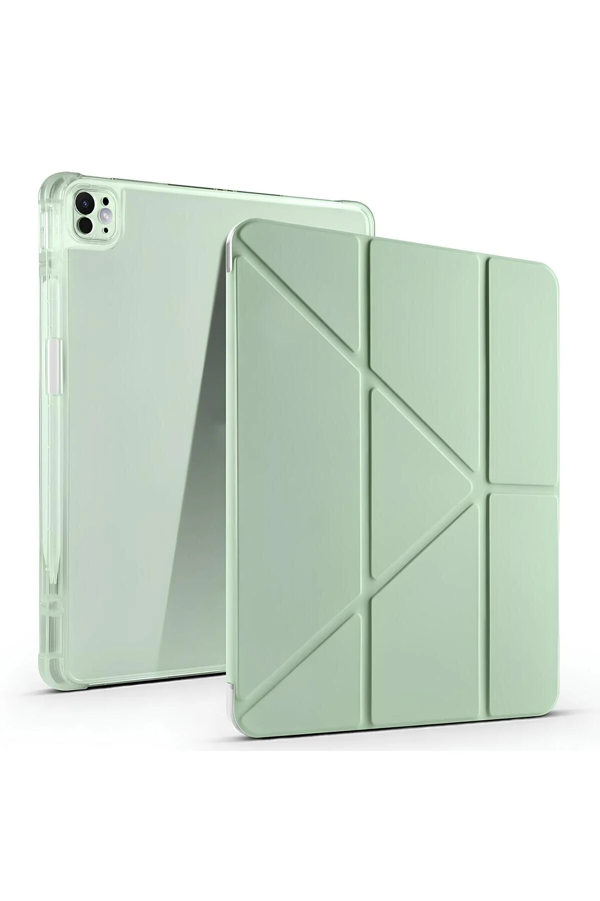 Apple iPad Pro 11 2025 M5 Kılıf Kalem Bölmeli Stand Olabilen Standlı Tablet Kılıfı