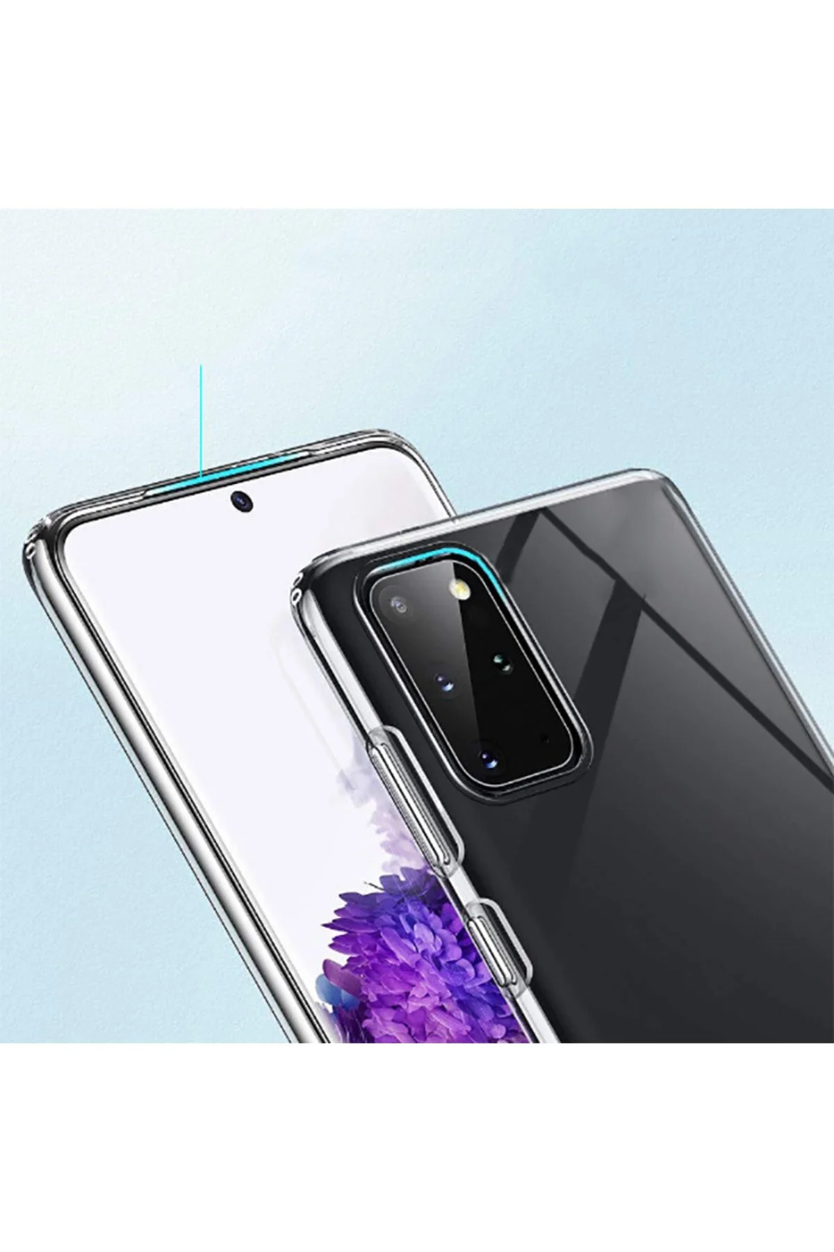 Samsung Galaxy S20 FE Kılıf Şeffaf Ve Esnek Korumalı A Kalite Silikon Kapak
