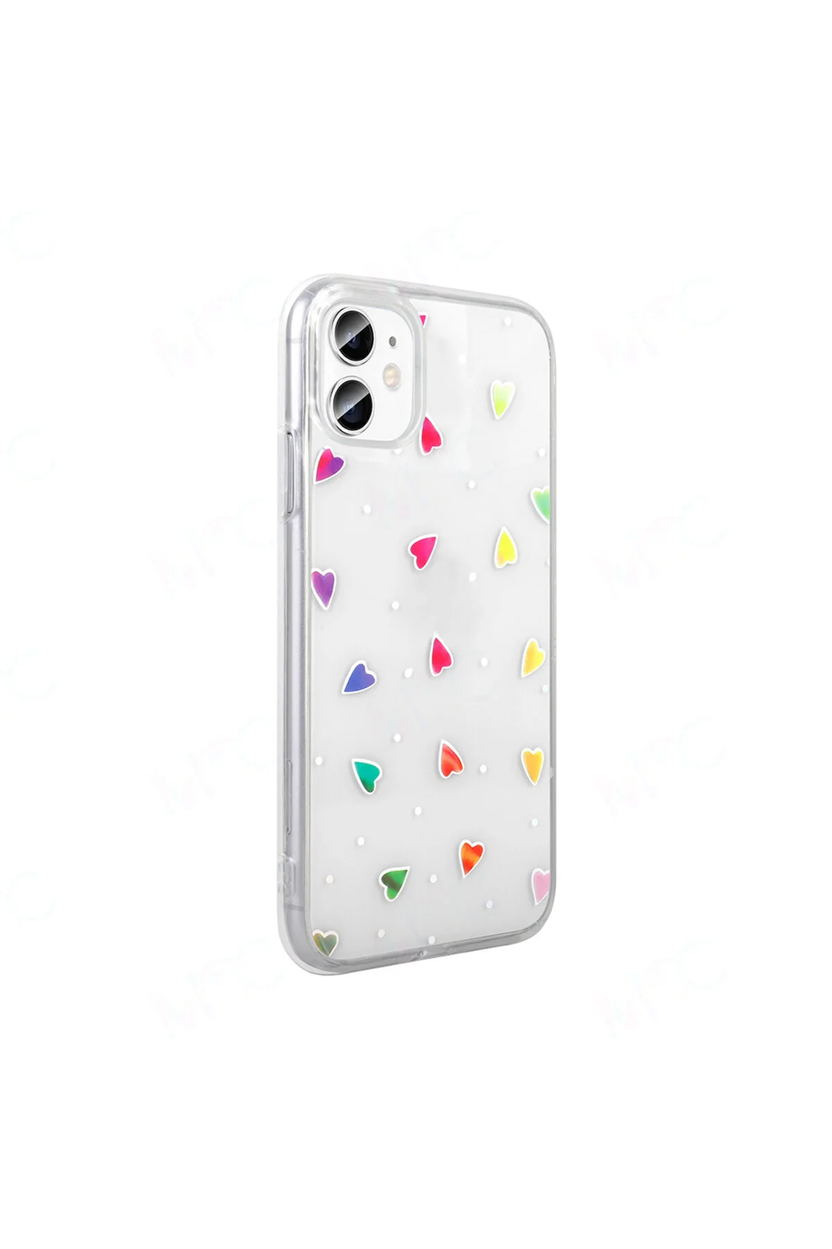 iPhone 11 Kılıf Şeffaf Figürlü Zore Folk Sert Kapak