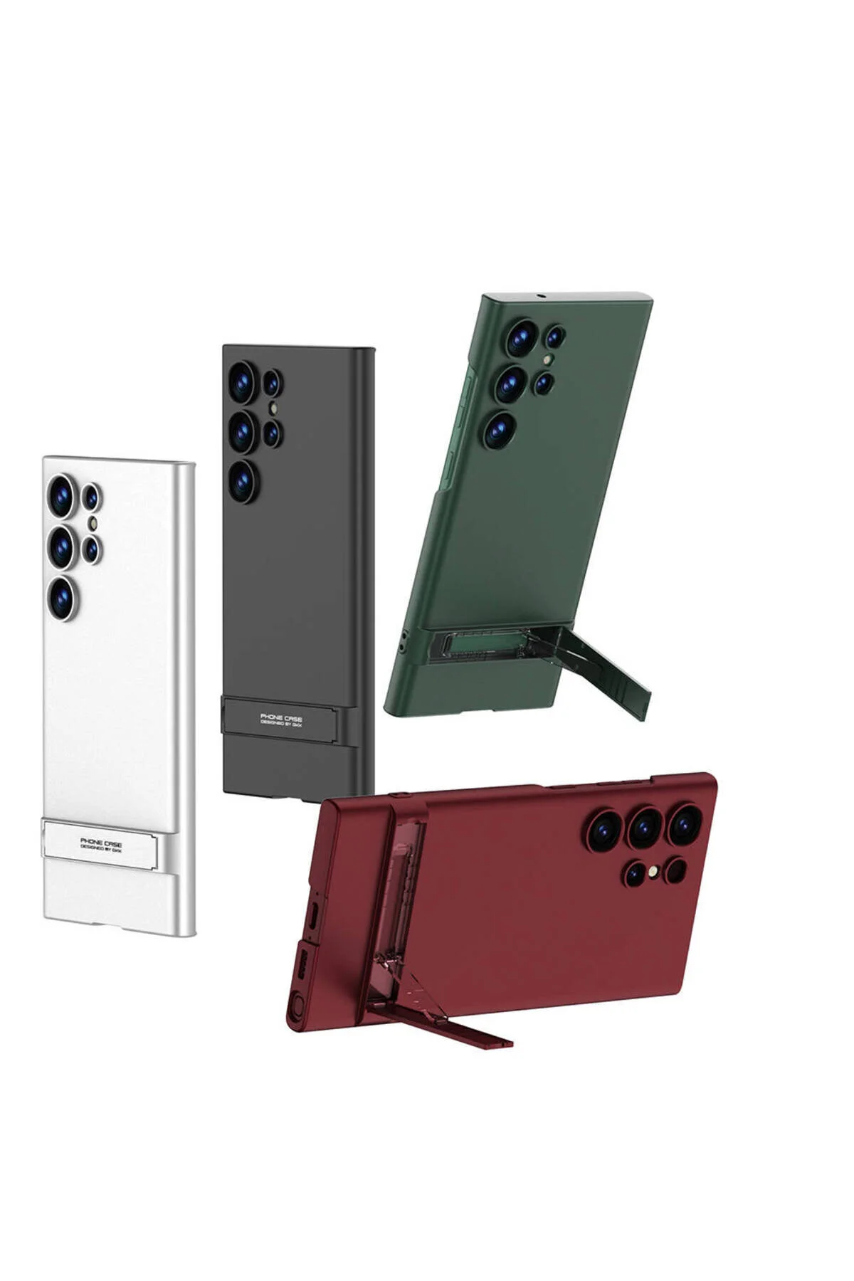 Galaxy S24 Ultra Kılıf Hatreds Kamera Korumalı Dikey Standlı Ays Kapak