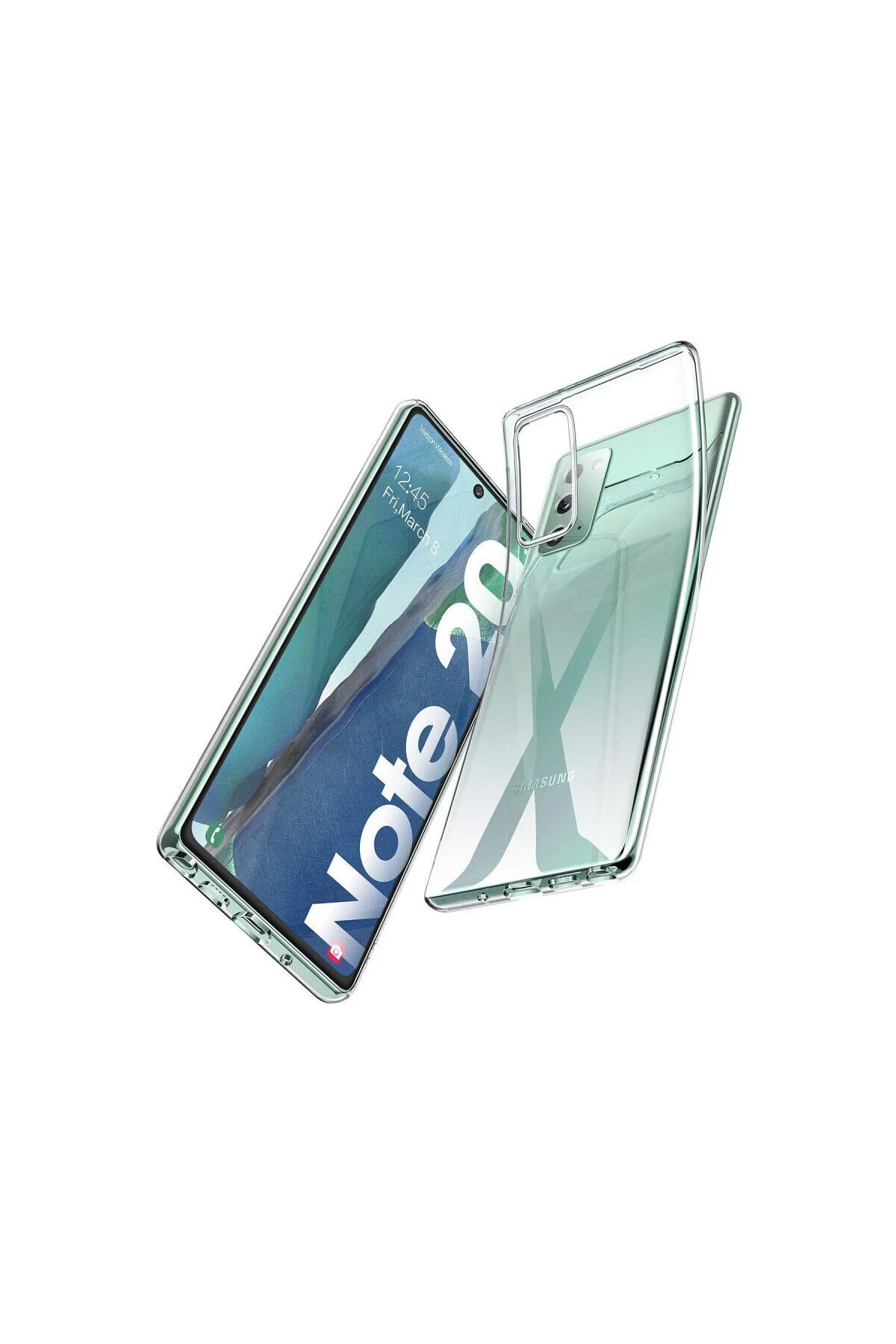 Samsung Galaxy Note 20 İçin Uyumlu Darbe Emici Yumuşak Ultra İnce Sararmaz Şeffaf Kılıf