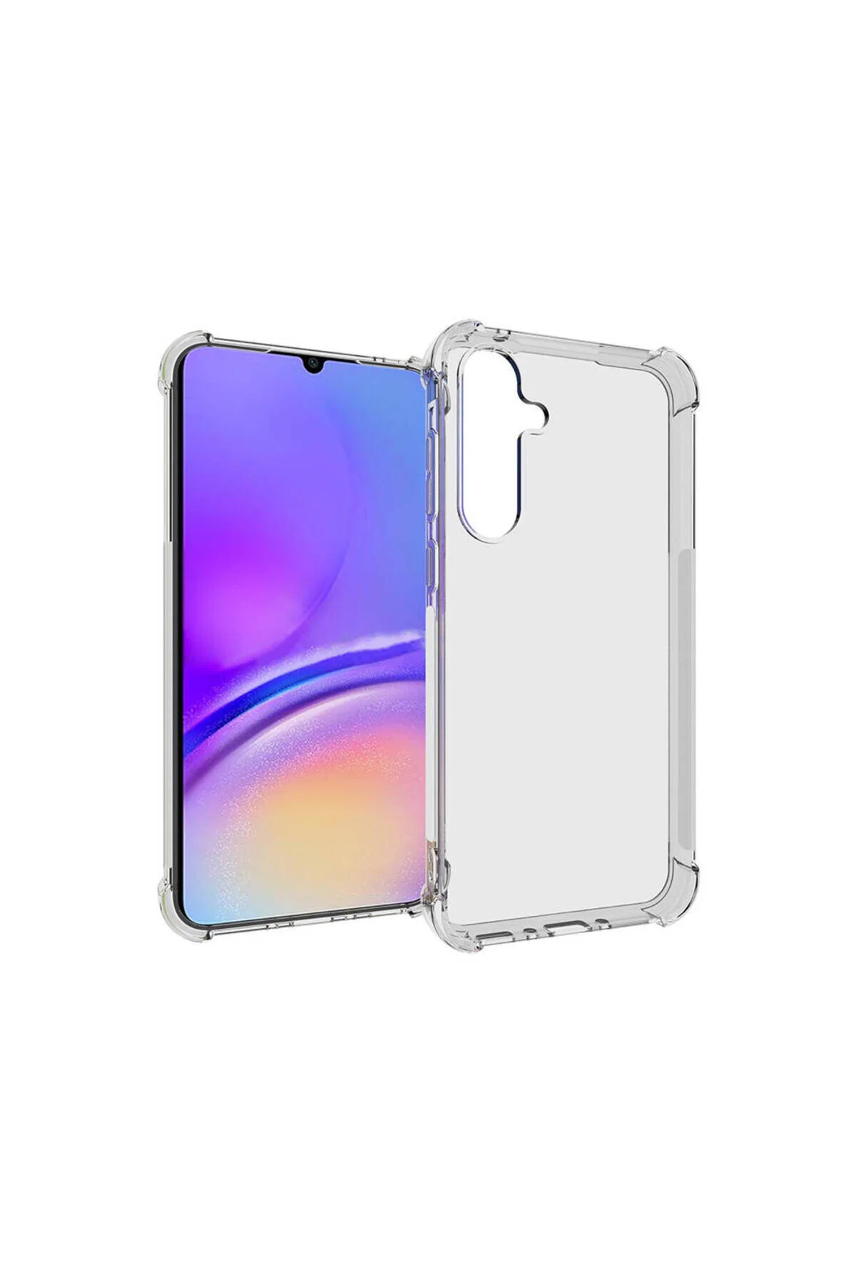 Galaxy A35 Uyumlu Köşe Korumalı Şeffaf Silikon Kılıf
