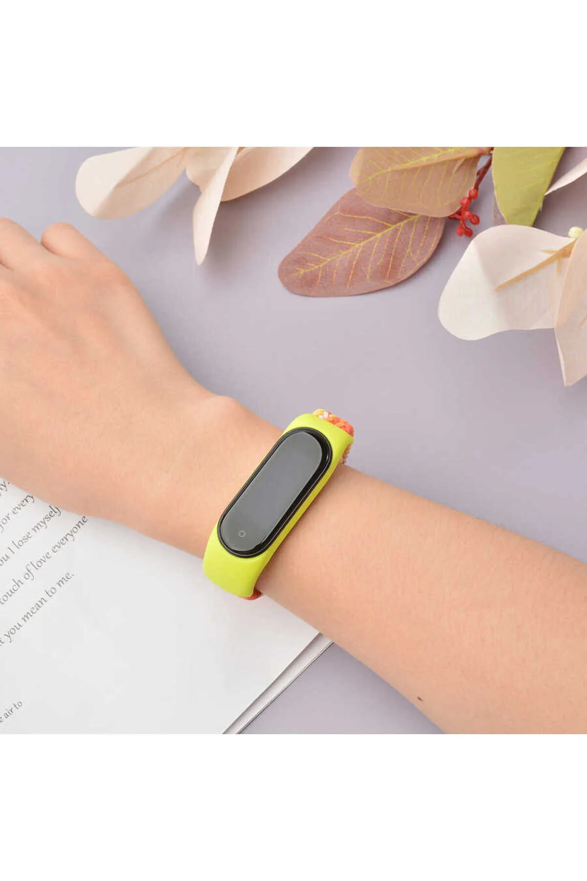 Mi Band 4 İçin Uyumlu Örgü Kayış Kordon