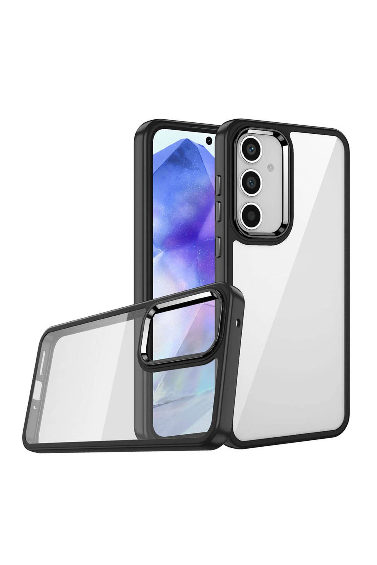 Galaxy A25 Uyumlu Renkli Tasarımlı Parlak Tuş Dizaynlı Gösterişli Kılıf