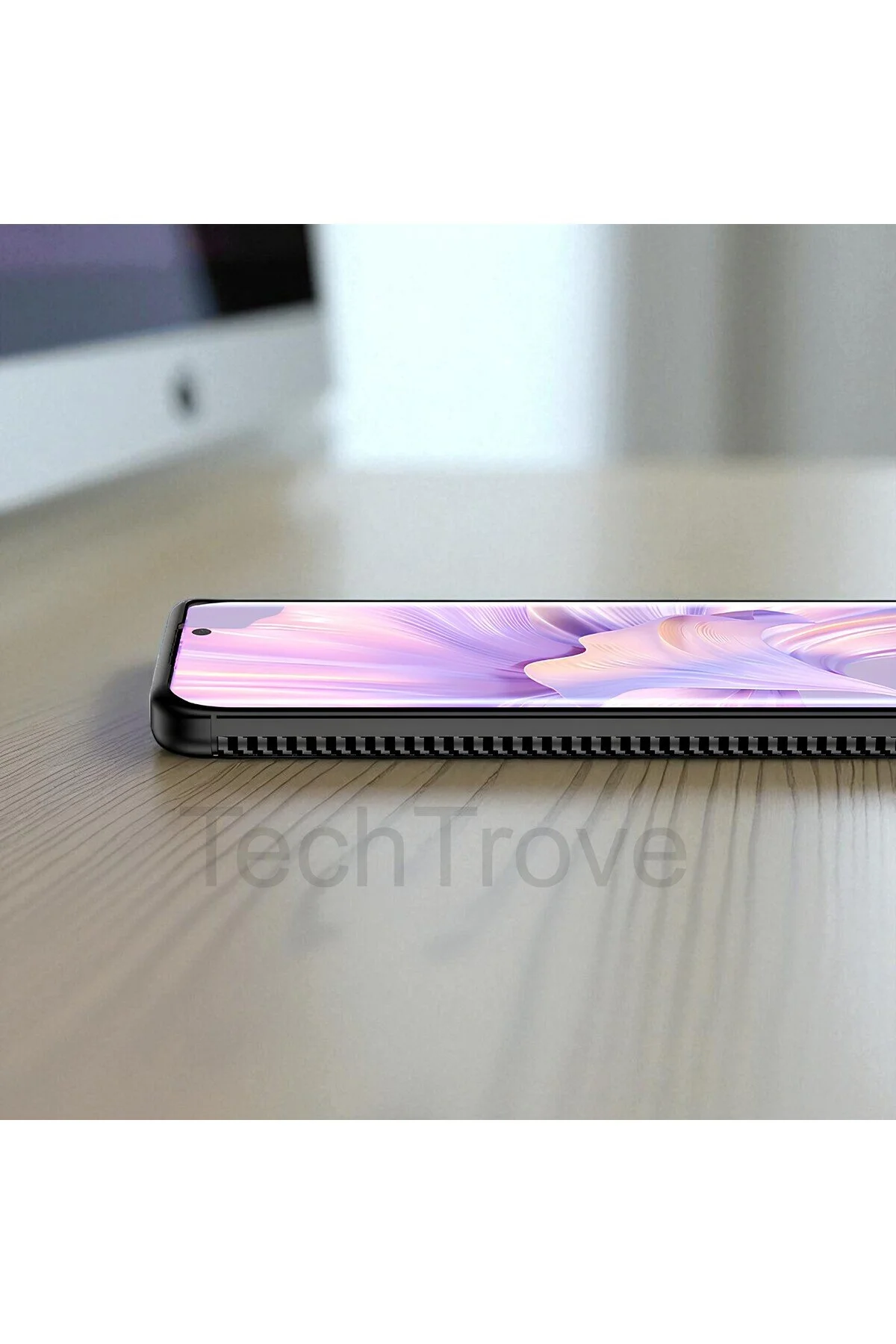 Samsung Galaxy A52 Kılıf Kamera Korumalı Darbe Emici Karbon Fiber Desenli Kapak