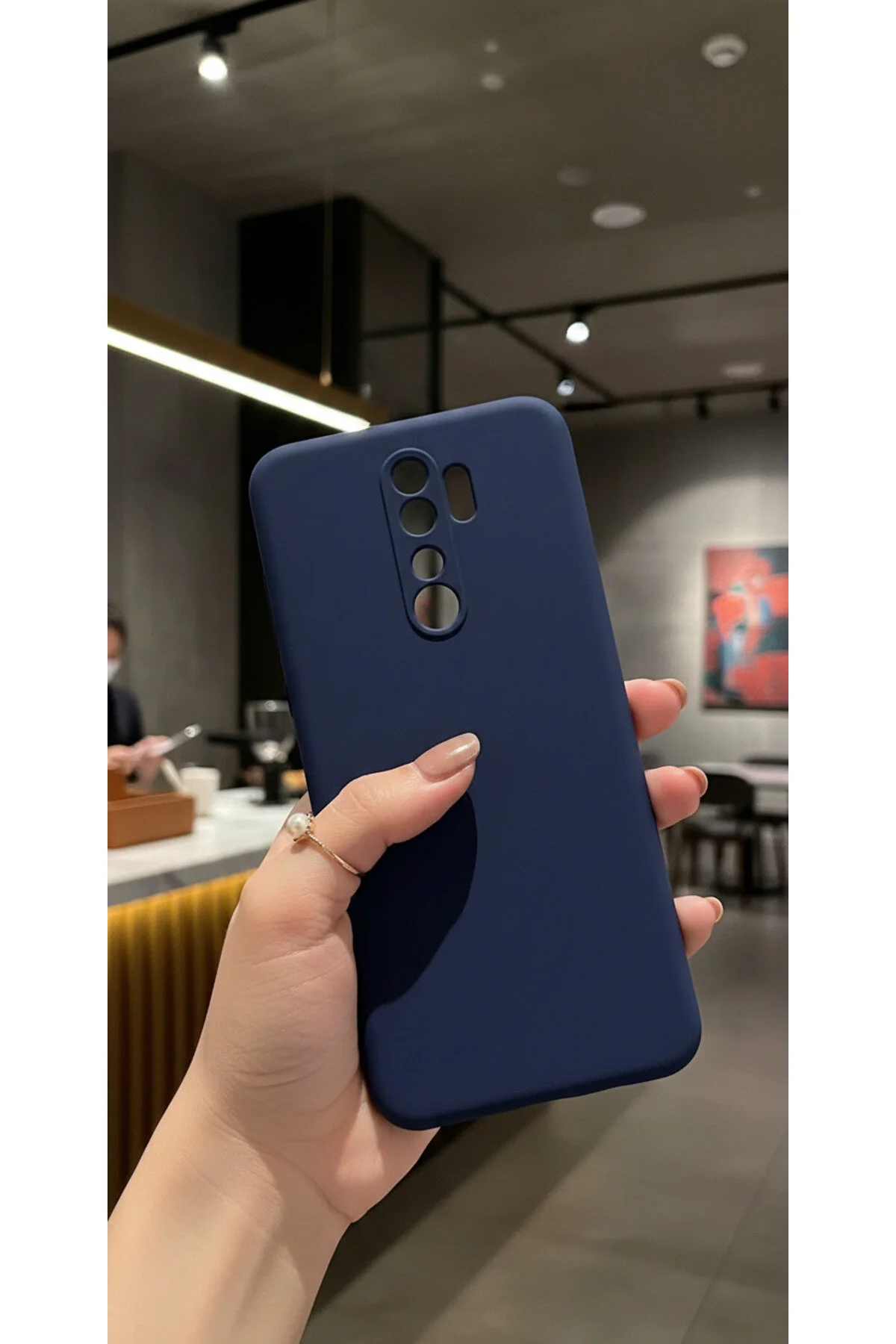 Xiaomi Redmi Note 8 Pro Uyumlu İçi Kadife Kamera Korumalı Renkli Silikon Kılıf