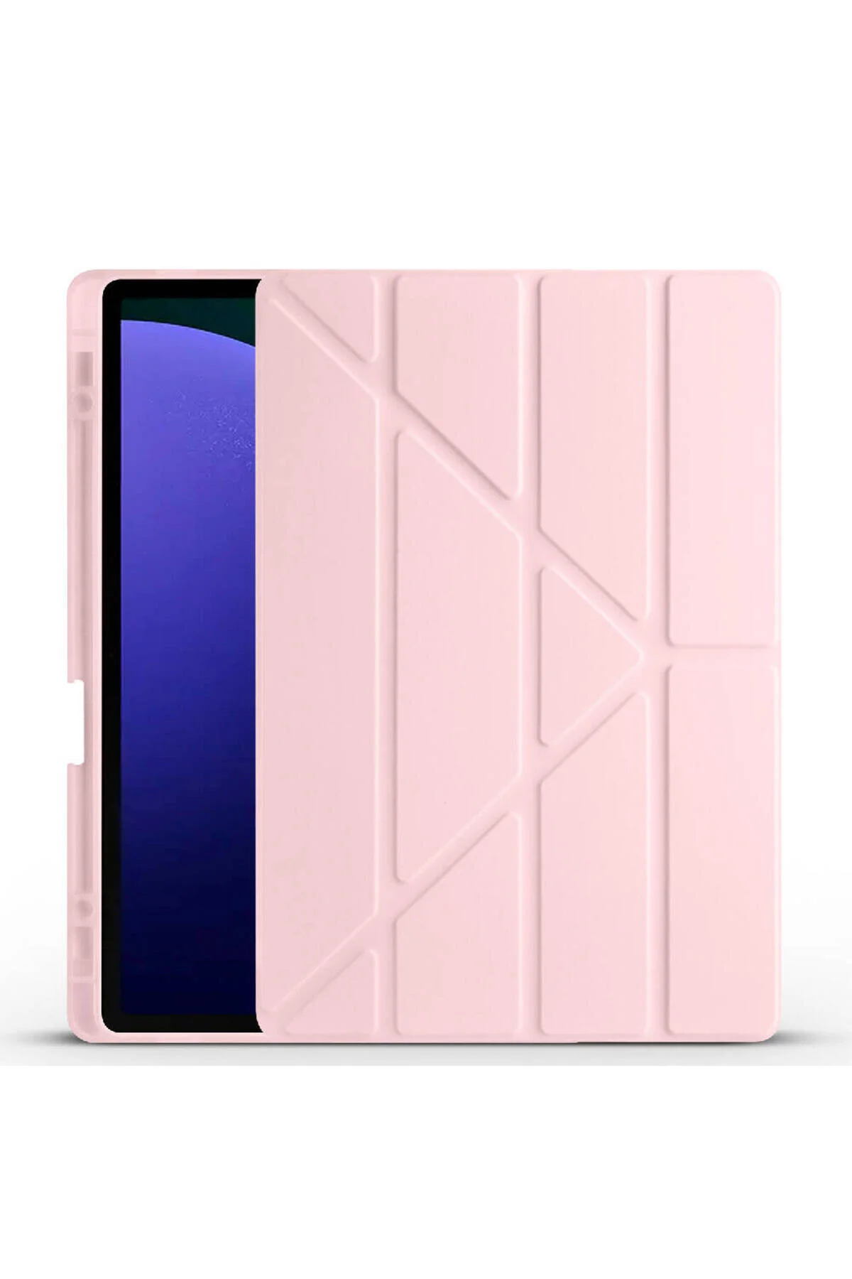 Galaxy Tab S10 Plus İçin Uyumlu Kalem Bölmeli Stand Olabilen Smart Tablet Kılıfı