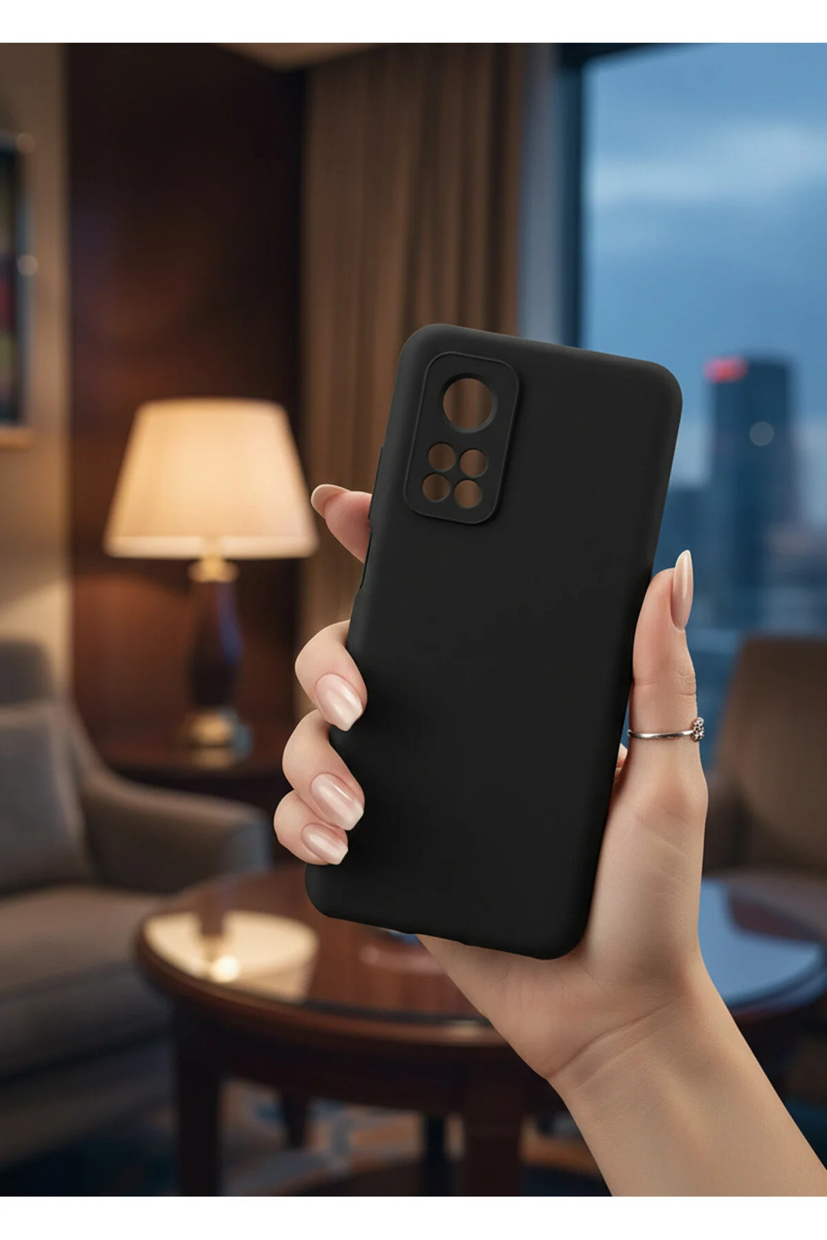 Xiaomi Mi 10T Pro 5G Uyumlu İçi Kadife Kamera Korumalı Renkli Silikon Kılıf