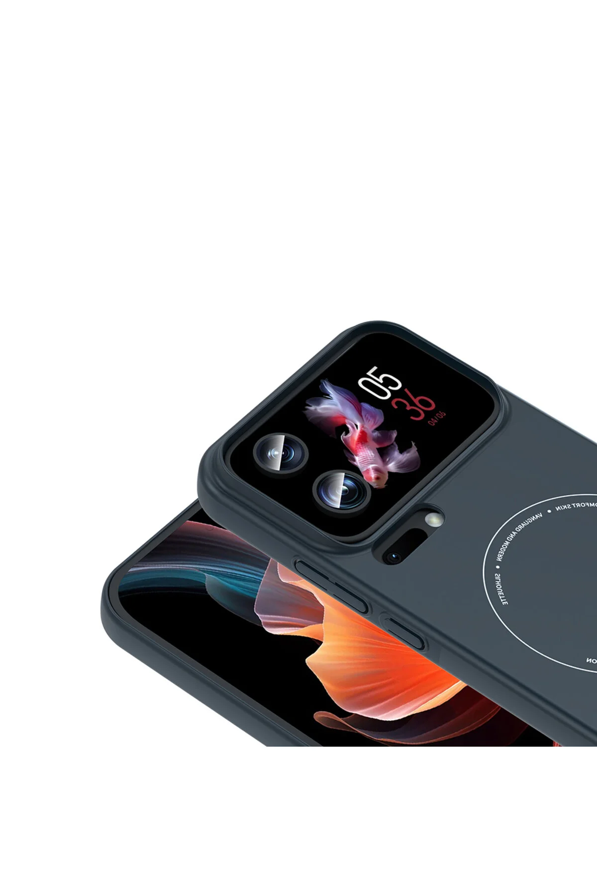 Mi 17 Pro İçin Uyumlu M-Safe Şarj Özellikli Kamera Korumalı Sert PC Kapak
