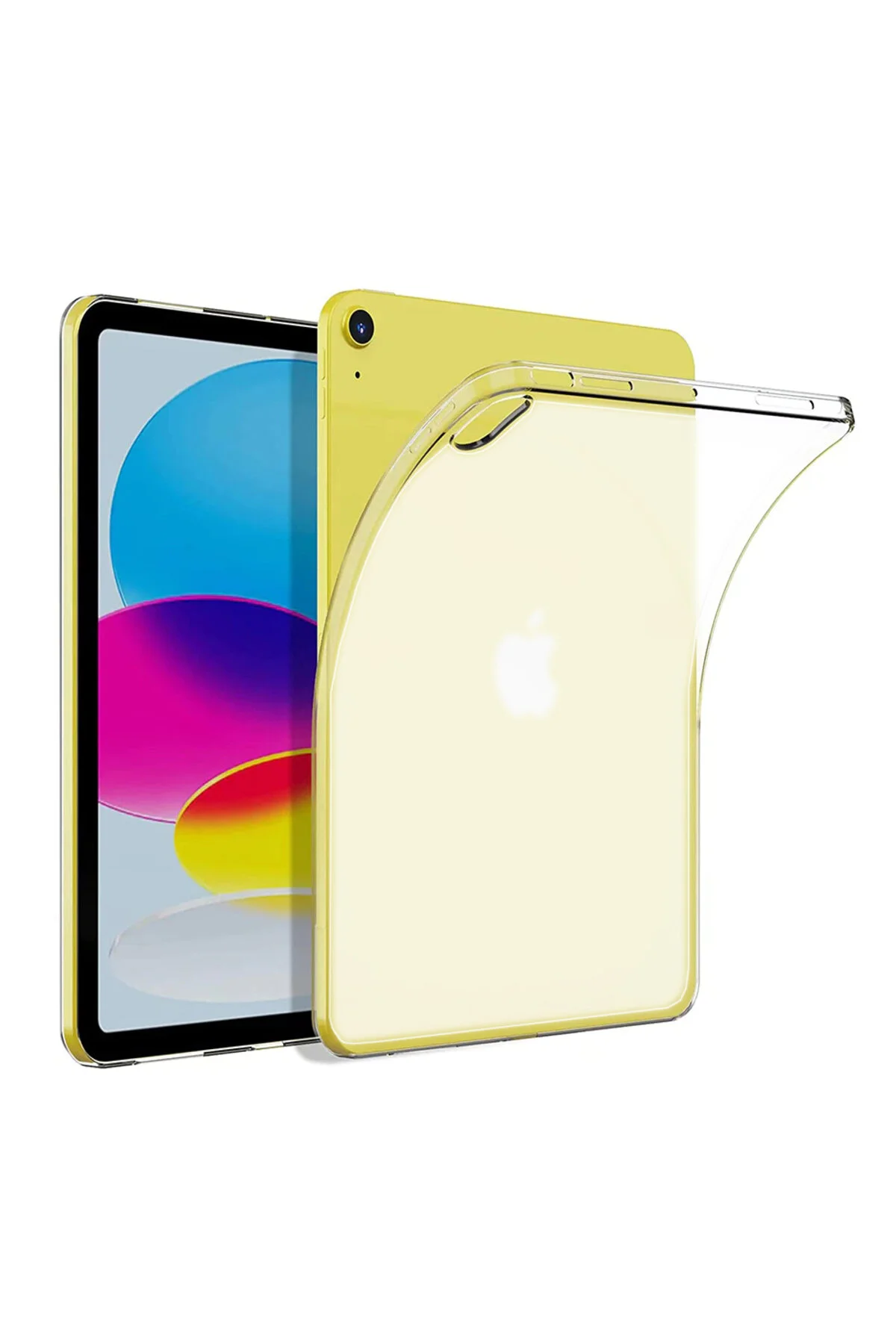 Apple iPad 10.9 2022 (10.Nesil) A2757 Uyumlu Şeffaf Ve Esnek Pürüzsüz Yüzey iPad Kılıfı