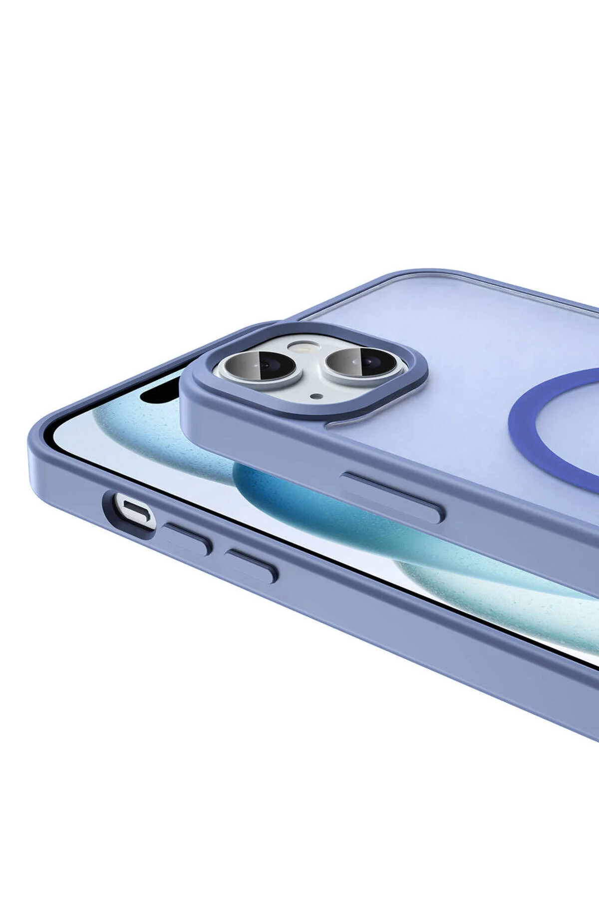 Apple iPhone 13 / 14 Uyumlu Kılıf Magsafe Şarj Özellikli Mat Arka Yüzey Hatreds Sio Kapak
