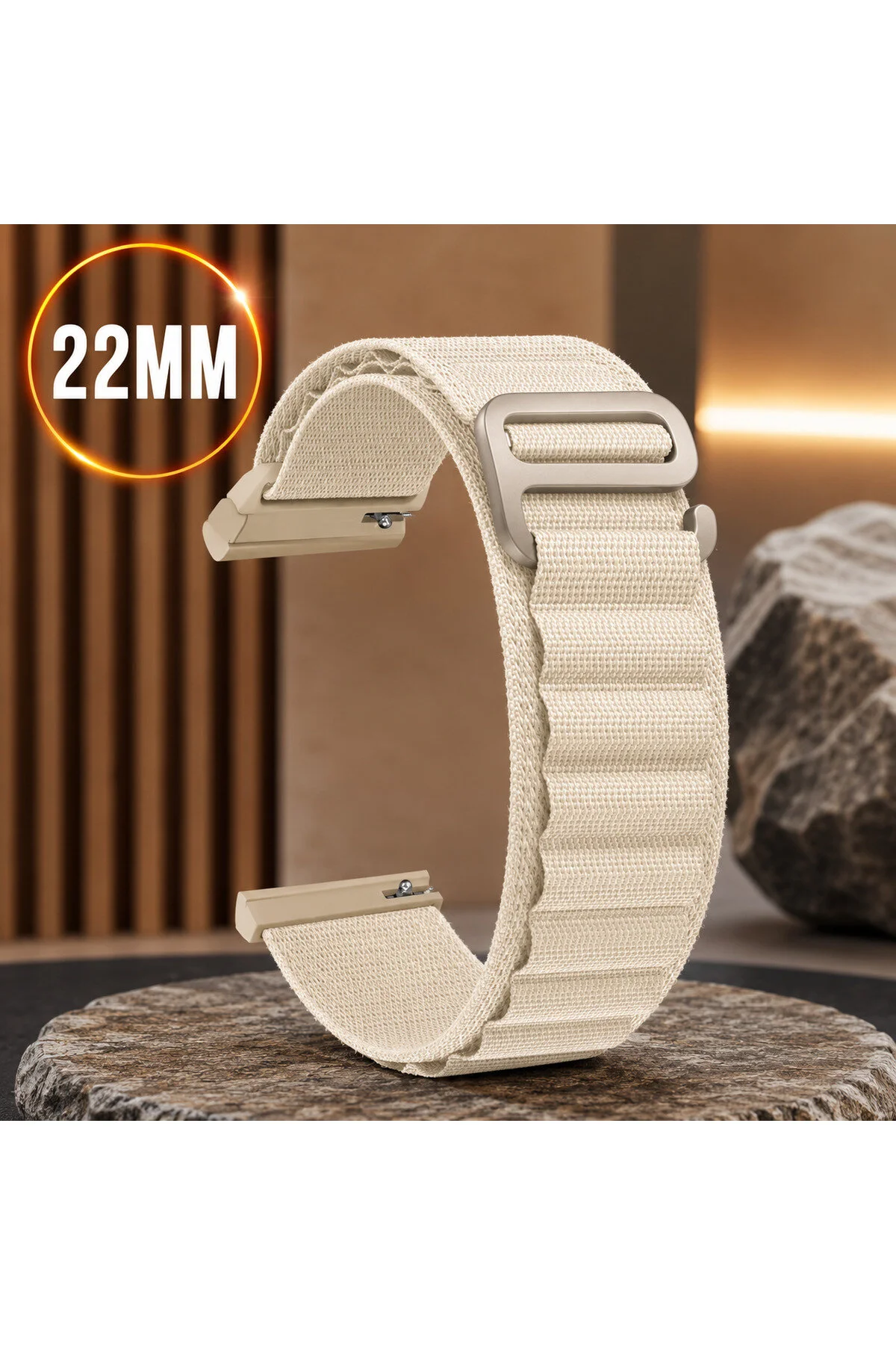 Amazfit Falcon Uyumlu 22mm Premium Örgü Saat Kordonu