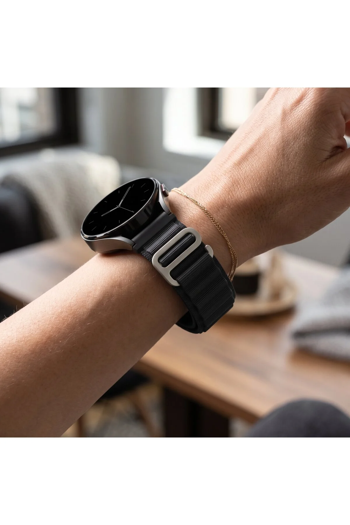 Amazfit Falcon Uyumlu 22mm Premium Örgü Saat Kordonu