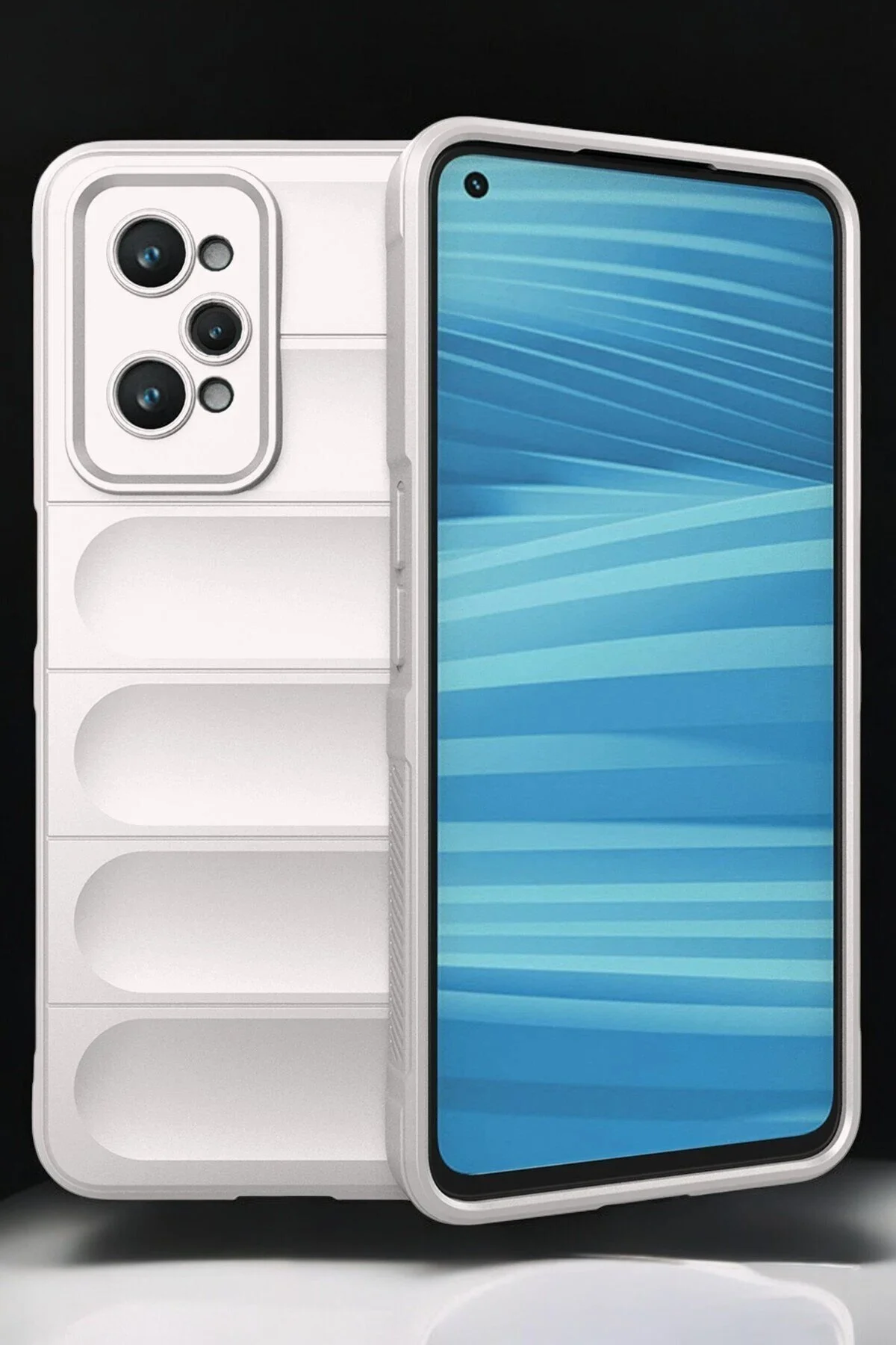 Realme GT2 5G Kılıf Oyuklu Tasarım Kamera Korumalı İçi Kadife Yumuşak Kapak