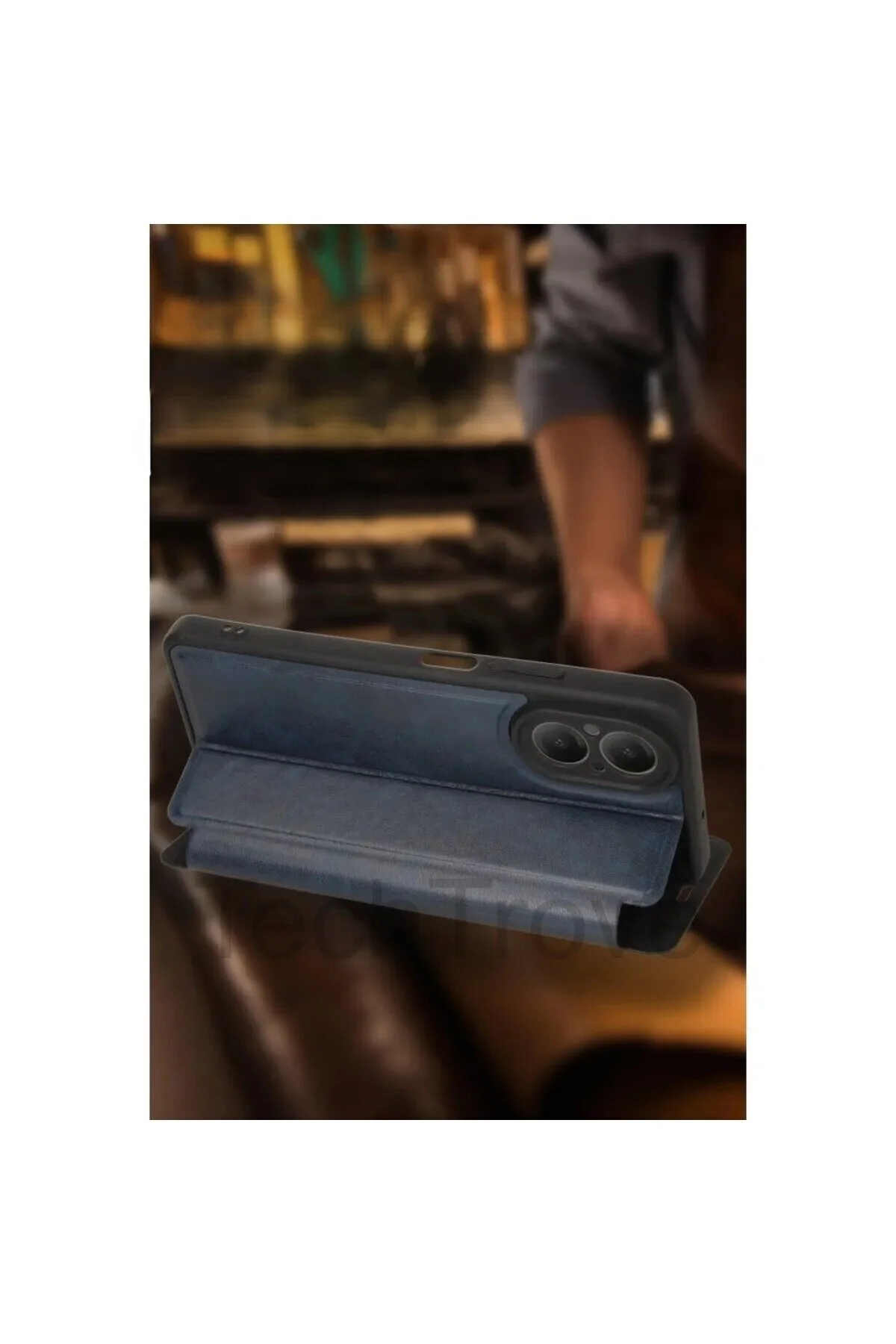 iPhone 15 Pro Max Kılıf Kamera Korumalı İçi Kadife İnce Yapılı Kapaklı Standlı Kartlıklı Deri Kapak