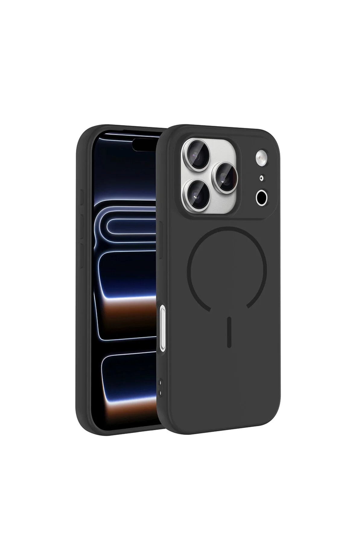 iPhone 17 Pro İçin Uyumlu M-Safe Özellikli Soft Renkli Elde Kaymaz Silikon Kılıf