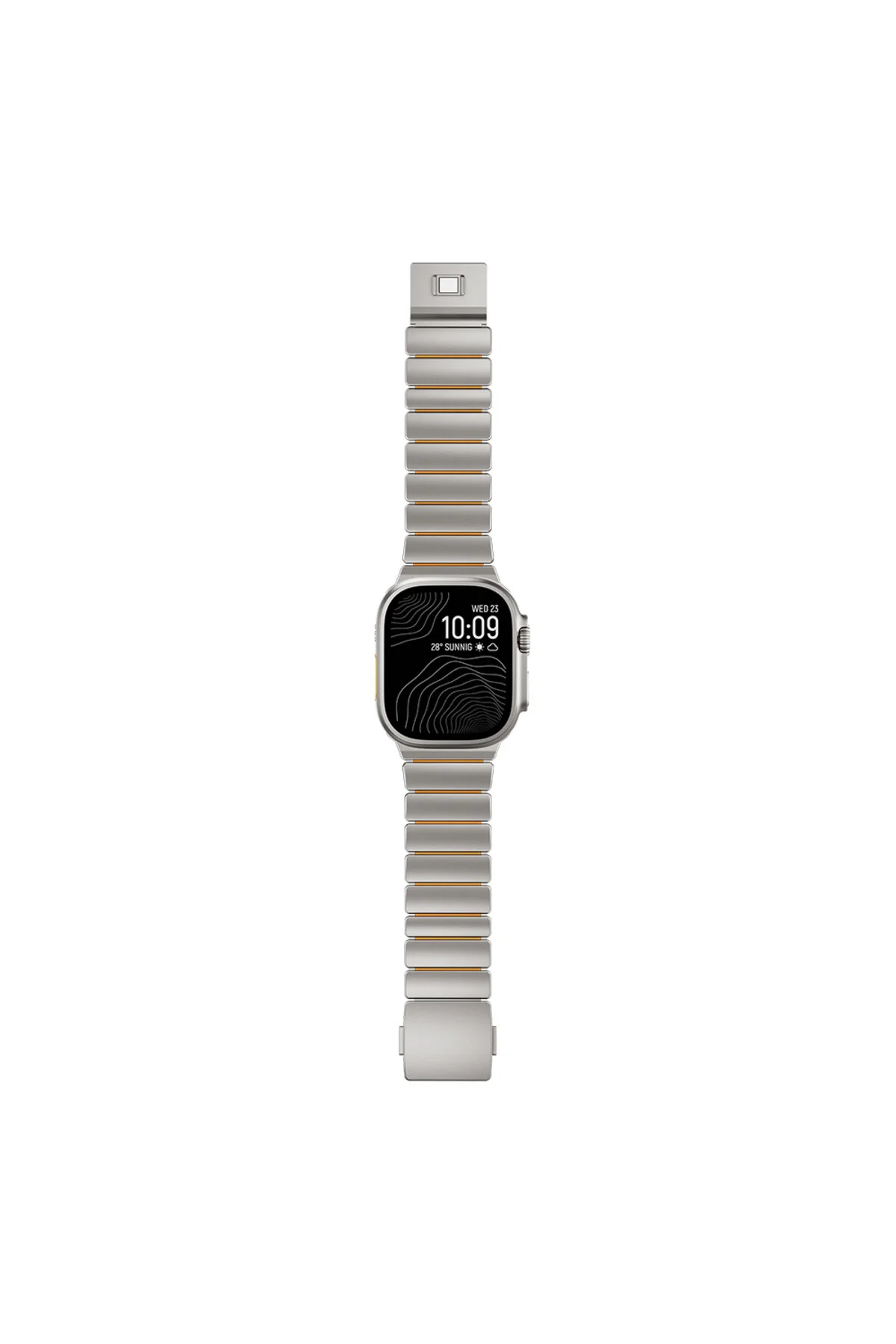 Watch Ultra 49mm İçin UyumluTitanyum Silikon Kordon