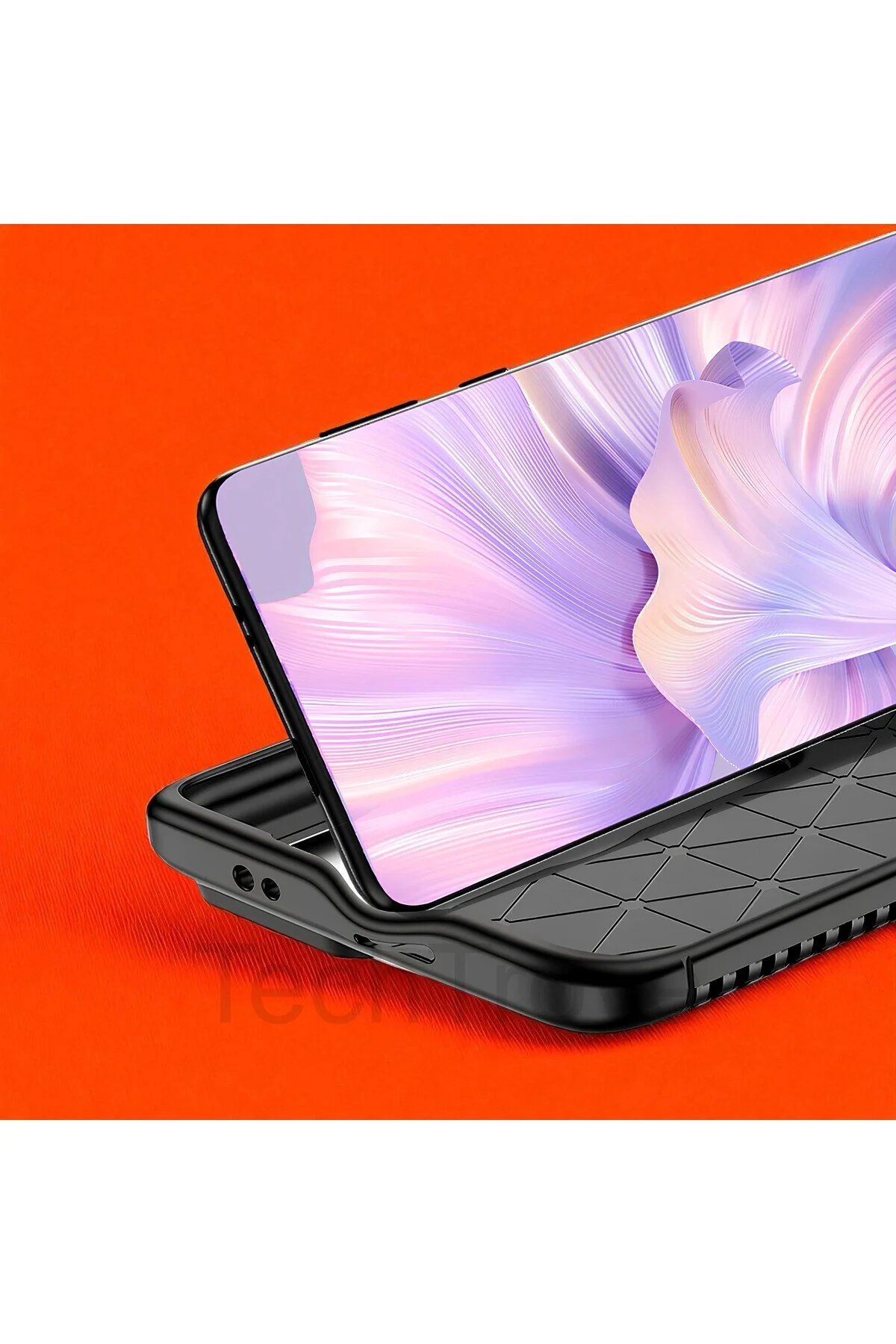 iPhone 14 Kılıf Kamera Korumalı Darbe Emici Karbon Fiber Desenli Kapak