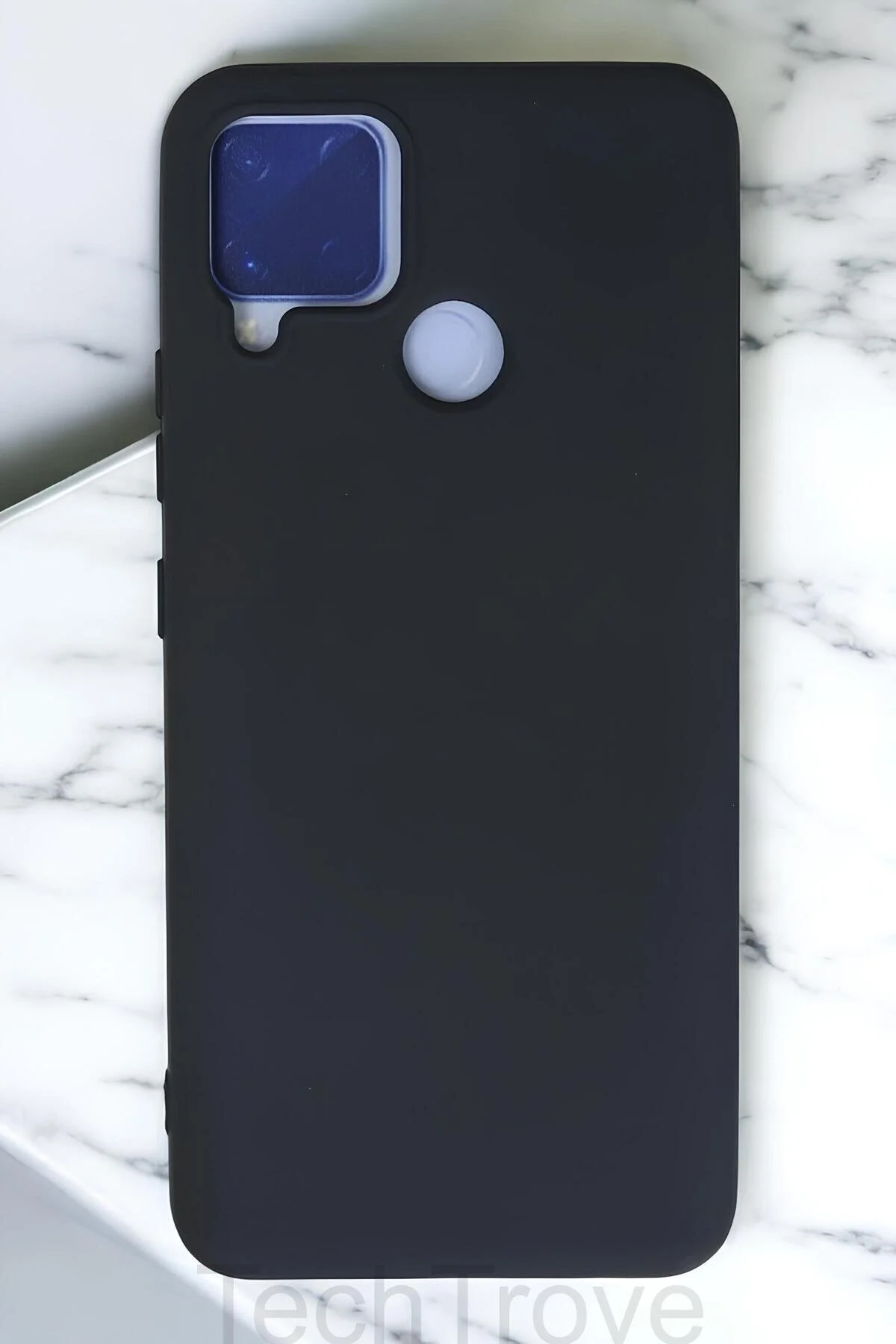 Realme C15 Kılıf İçi Kadife Soft Silikon Lansman Kapak