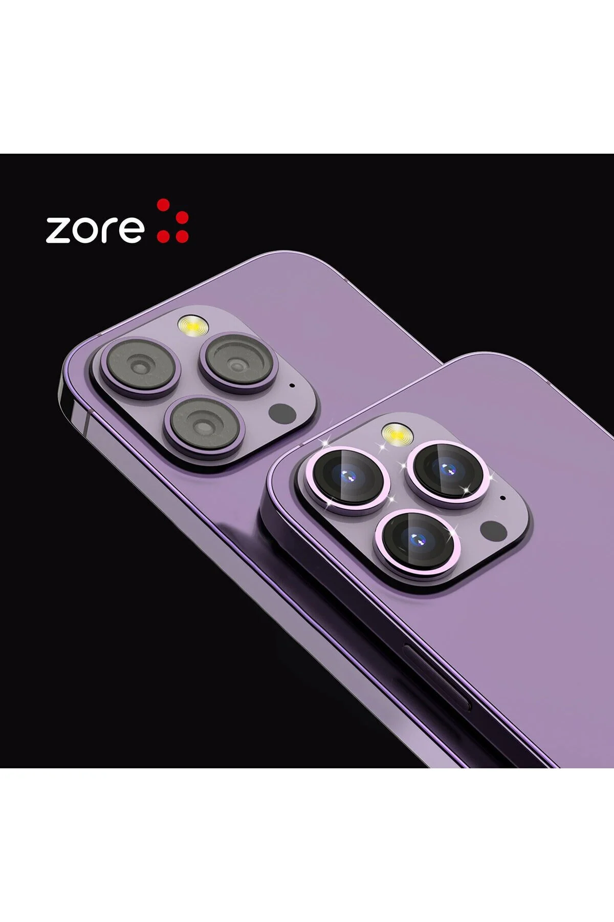 Apple iphone 13 Birebir Uyumlu Premium Kalite Renkli Kamera Lens Koruyucu