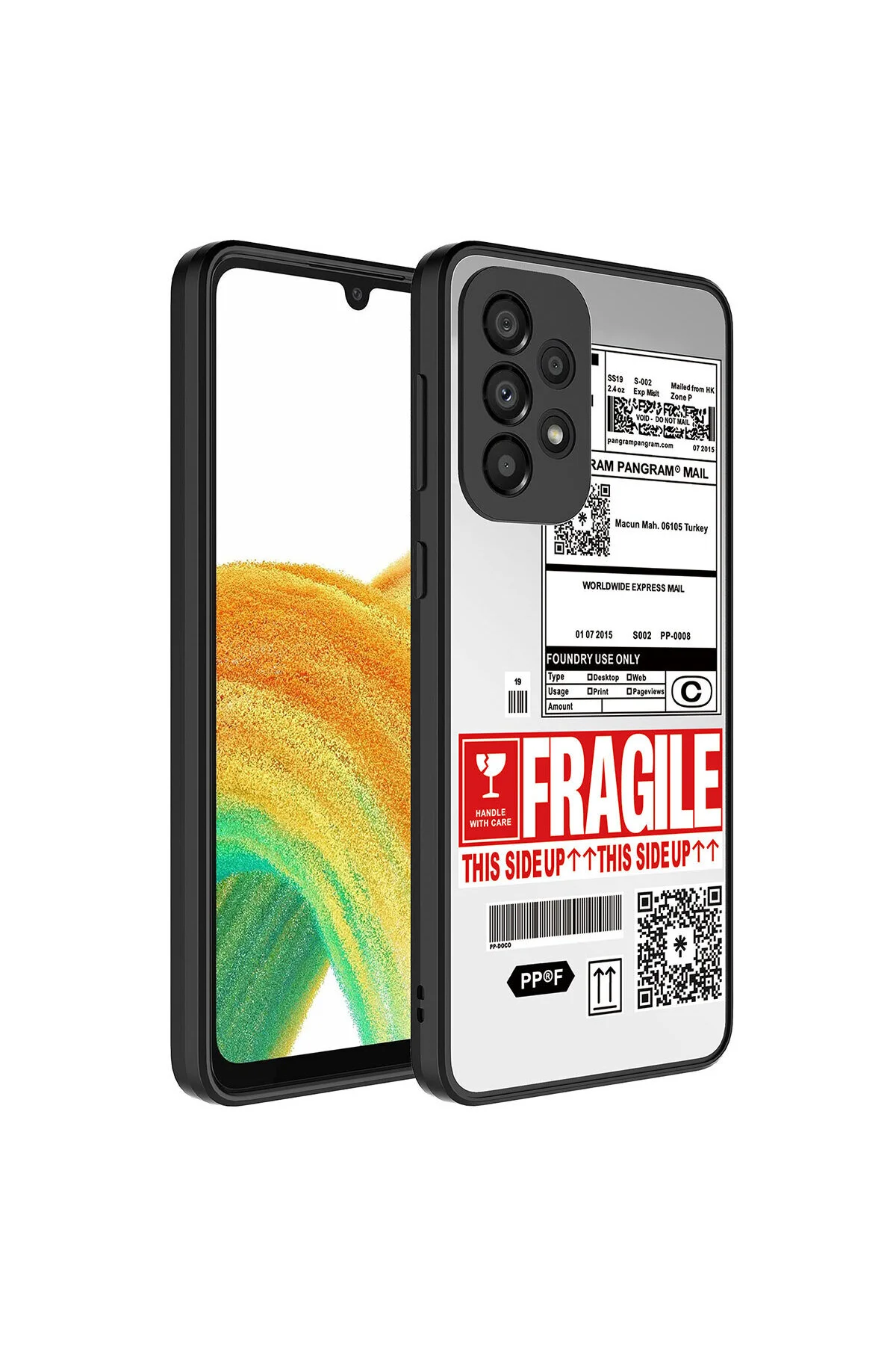 Galaxy A52 Kılıf Aynalı Desenli Kamera Korumalı Parlak Darbe Emici Kapak