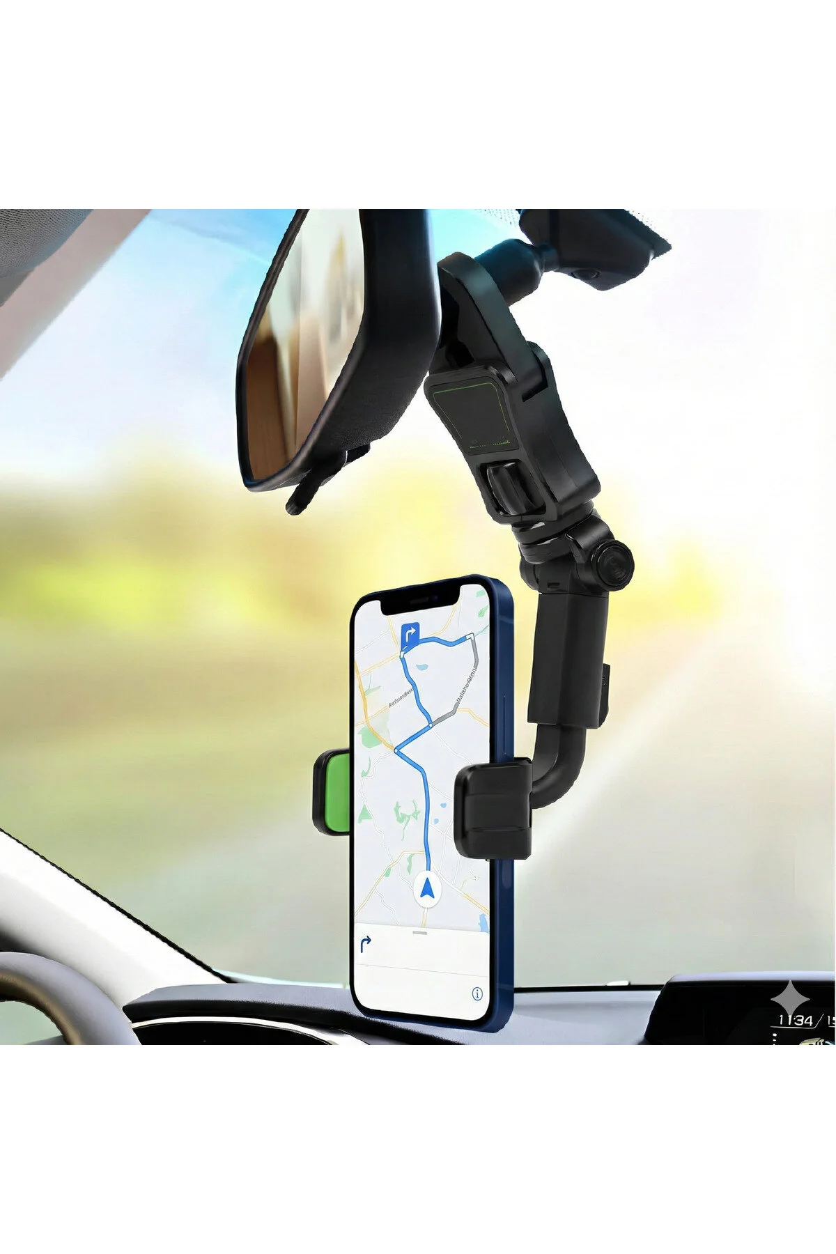 Mekanizmalı Uzayabilen Dönebilen Kollu Akrobat Lüks Araç İçi Telefon Tutucu