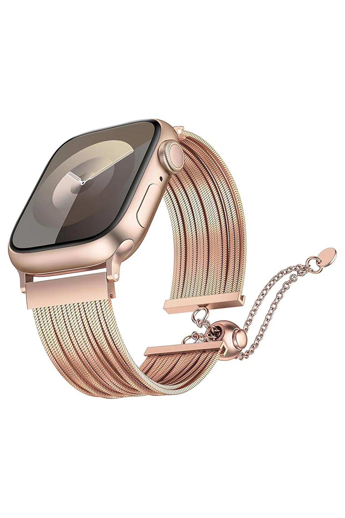 Watch 38mm İçin Uyumlu Metal Hasır Kordon