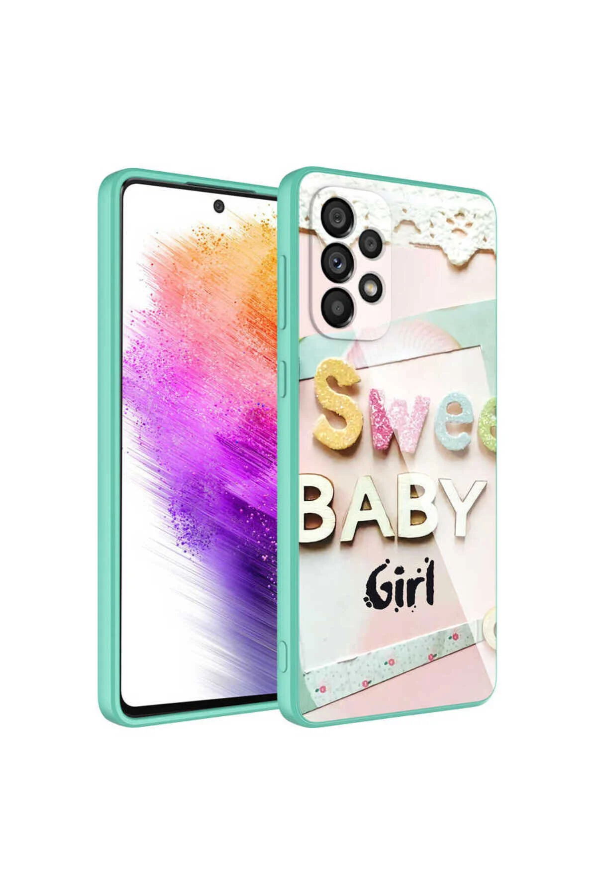 Galaxy A23 Kılıf Desenli İçi Kadife Kamera Korumalı Darbe Emici Silikon Kapak