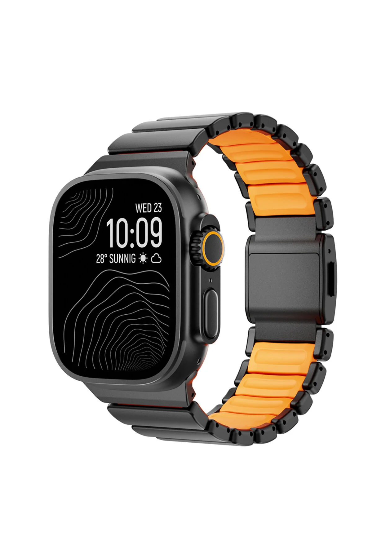 Watch 44mm İçin UyumluTitanyum Silikon Kordon