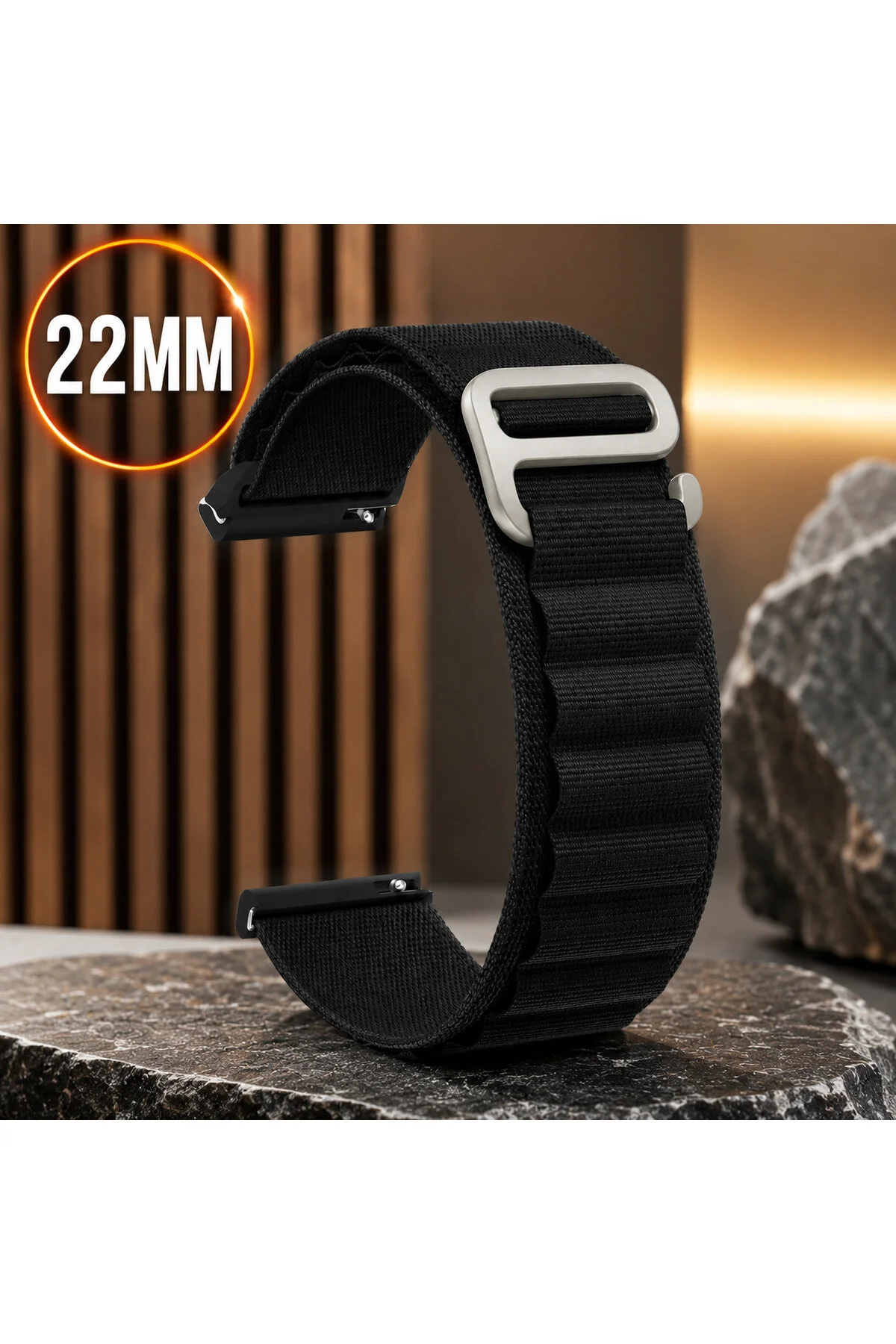 Haylou Solar RT2 RT RS3 GST GS Watch 2 Pro Uyumlu 22mm Premium Örgü Saat Kordonu