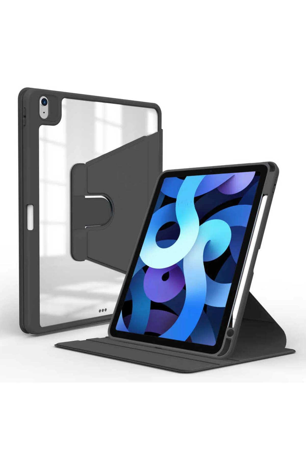 Apple iPad 10.9 2022 (10.Nesil) A2757 Uyumlu Dönebilen Yeni Nesil Standlı iPad Kılıfı