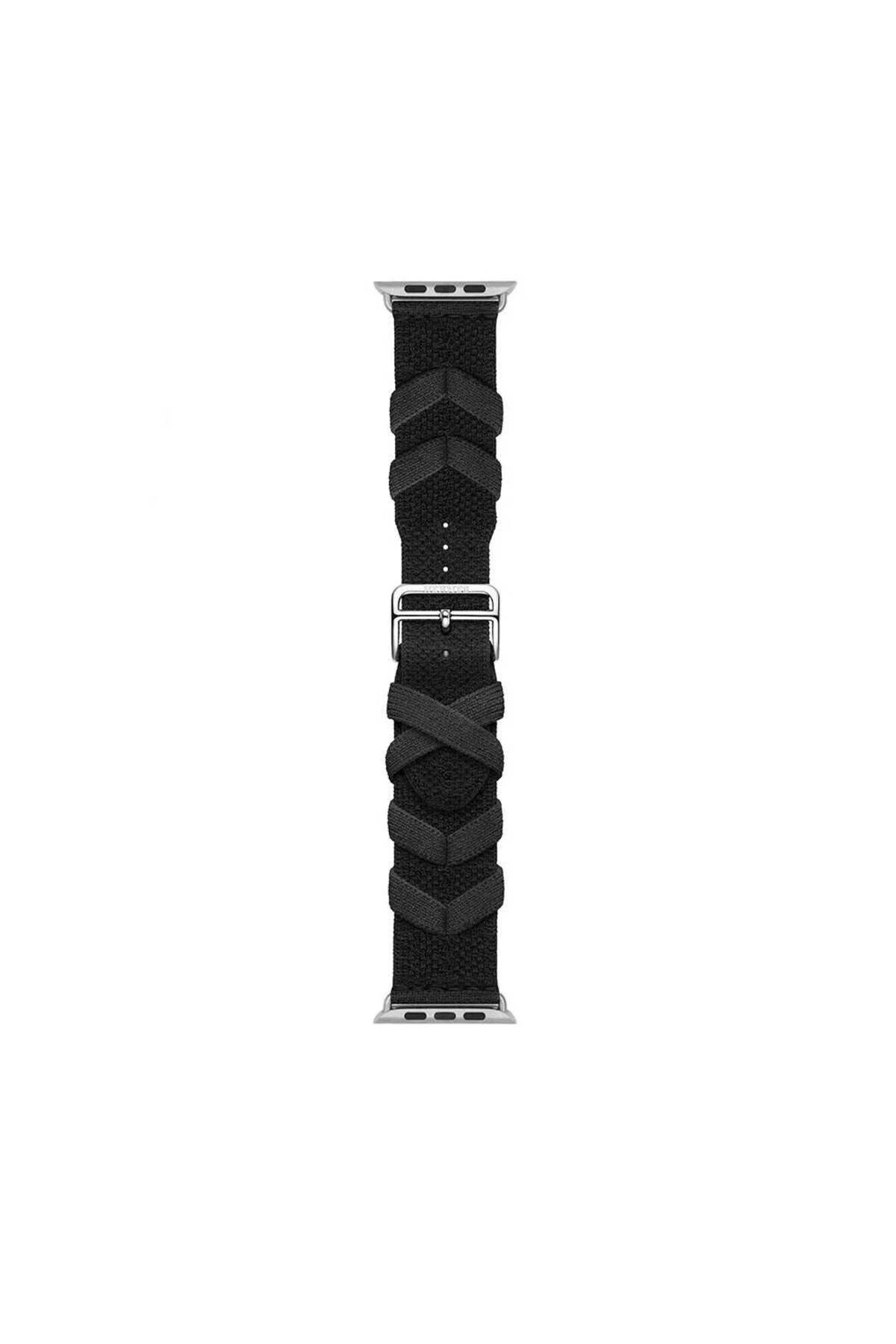 Watch 42mm İçin Uyumlu Sarmal Örgü Tasarımlı Kordon