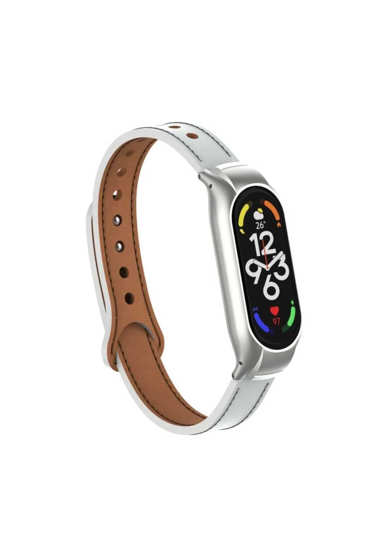 Mi Band 7 İçin Uyumlu Deri Kordon Kayış