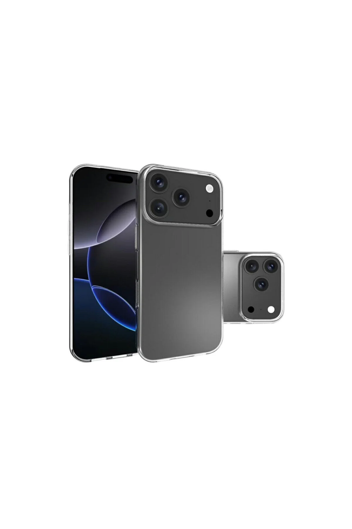 Apple iPhone 17 Pro Max İçin Uyumlu Darbe Emici Yumuşak Ultra İnce Sararmaz Şeffaf Kılıf